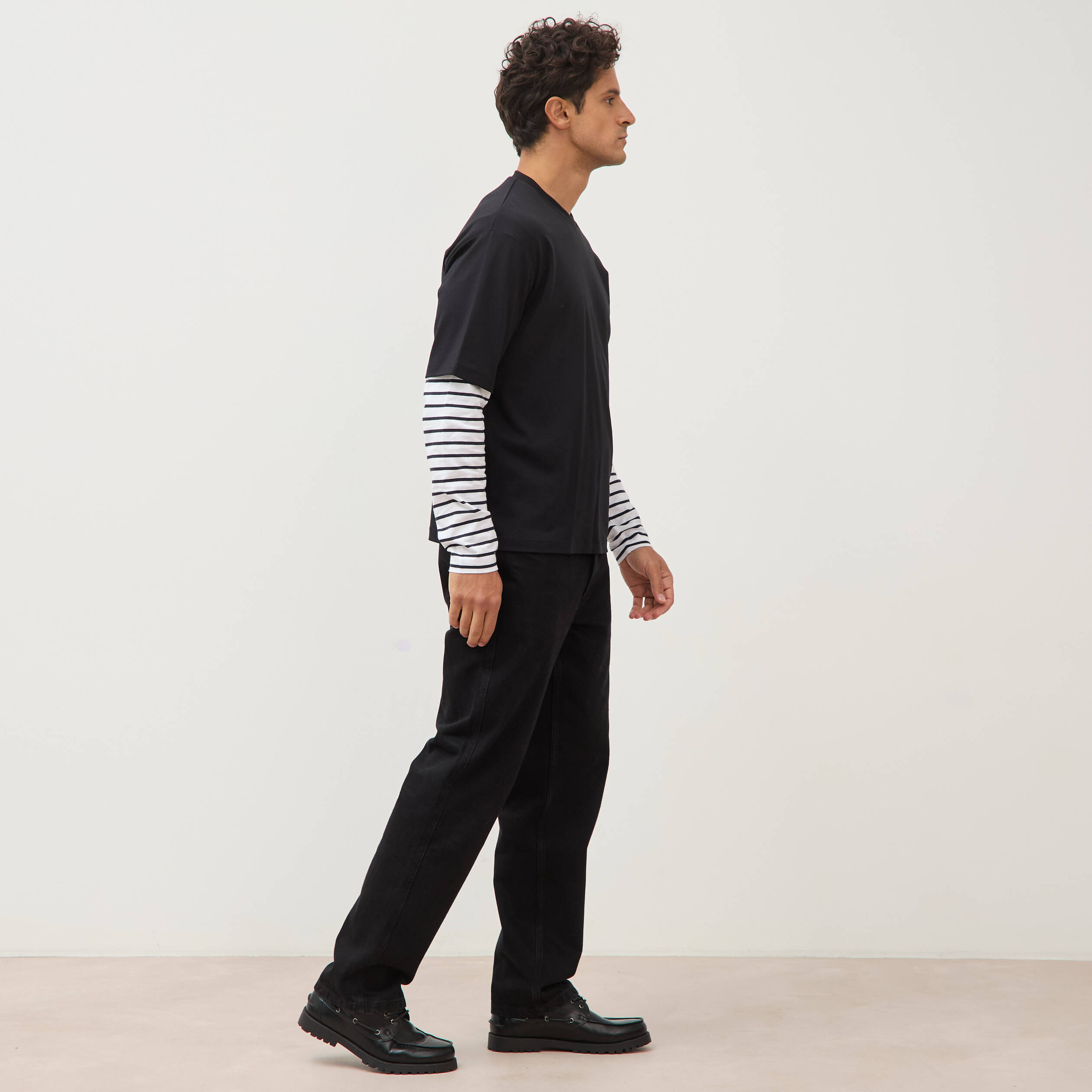 T-shirt manches courtes noir homme