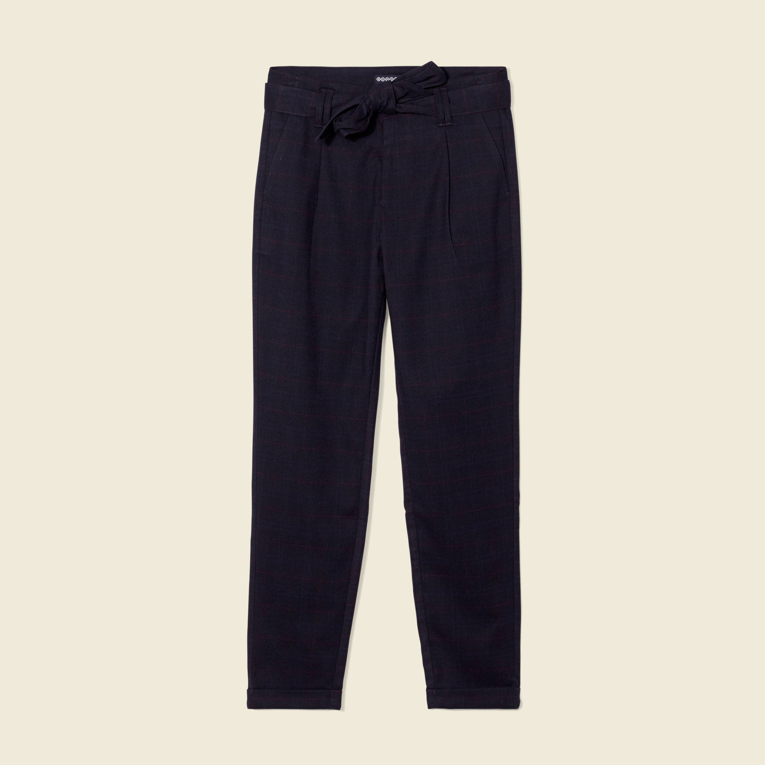 Pantalon carotte on sale bleu marine