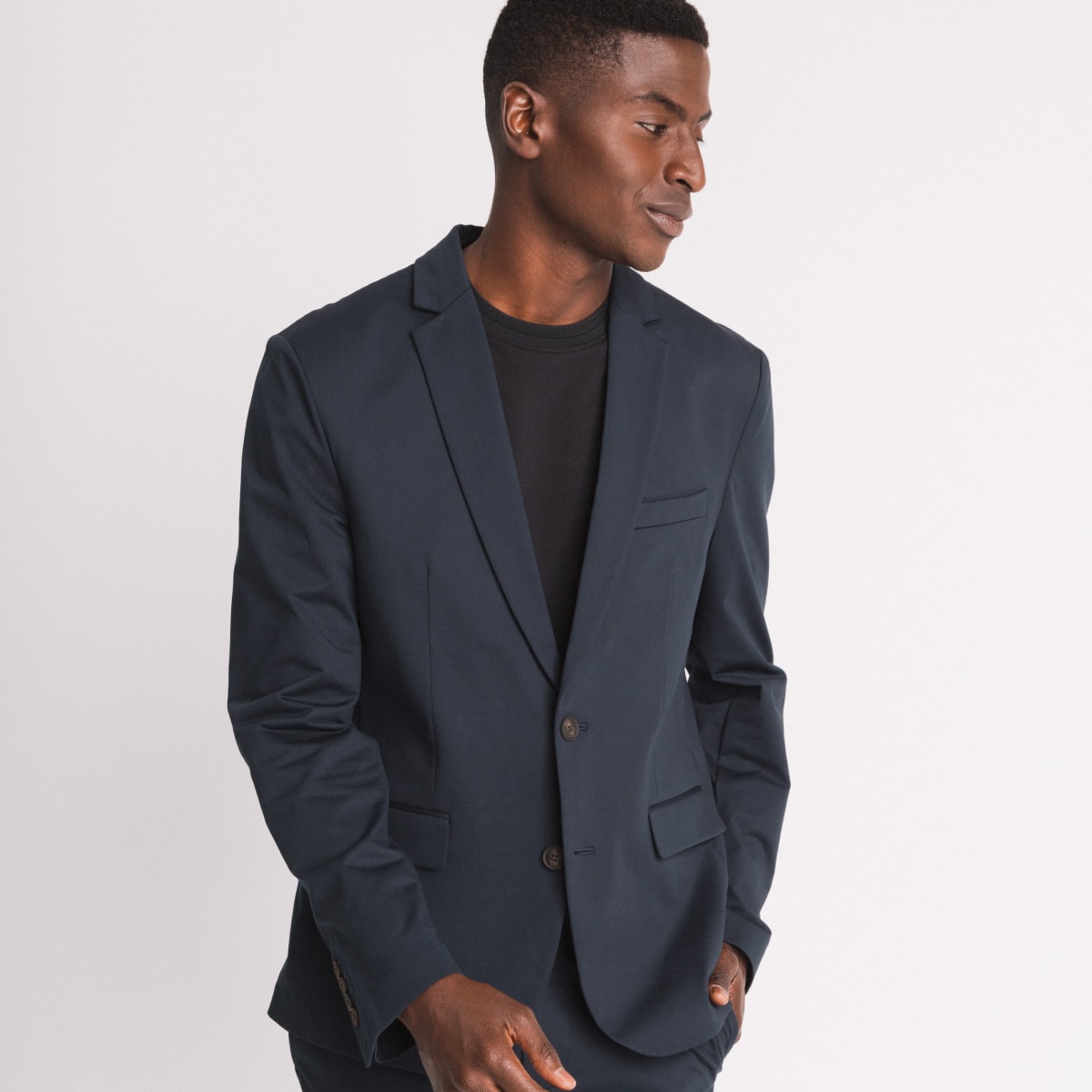 veste blazer stretch bleu marine homme Veste blazer stretch bleu marine homme