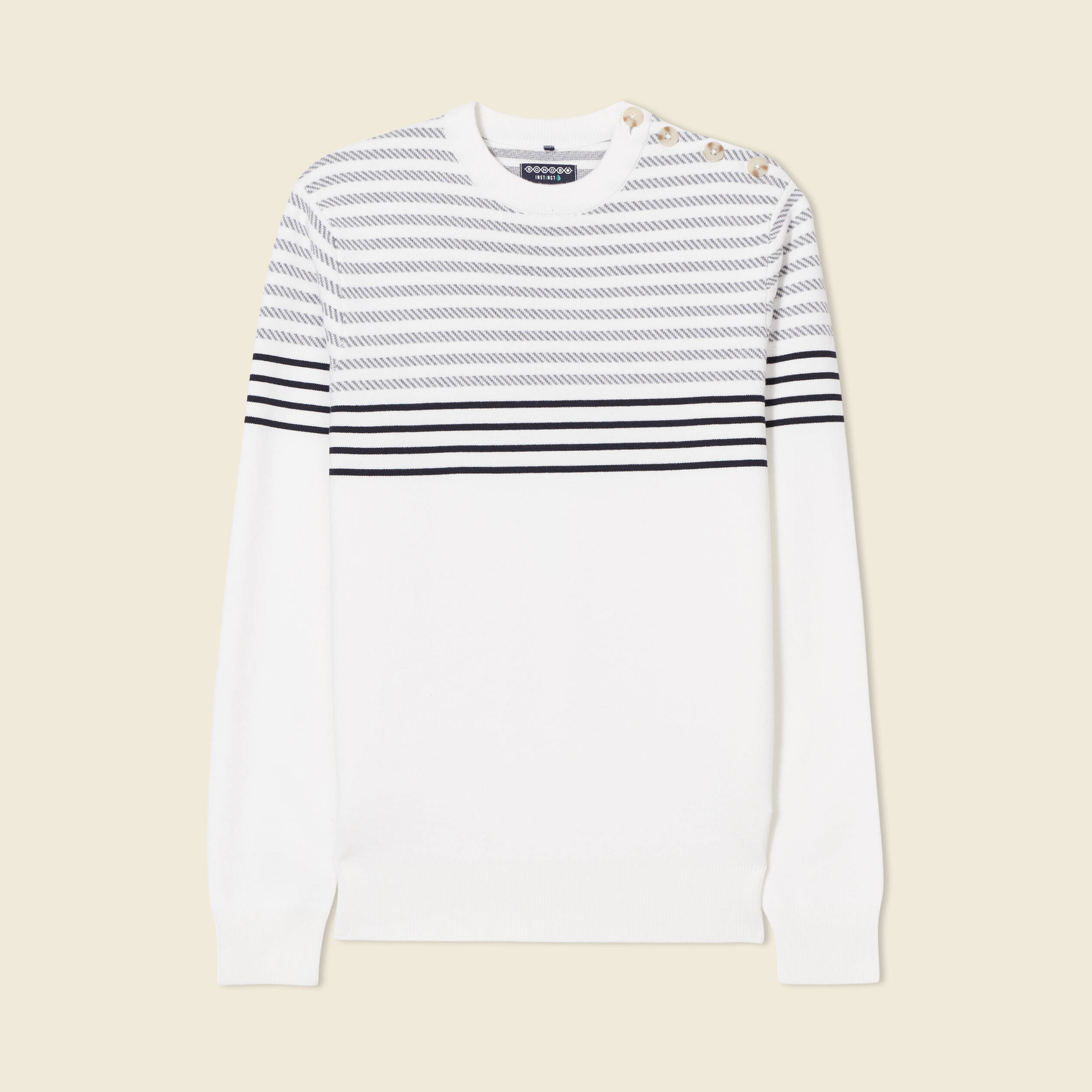 pull manches longues ecru homme Pull manches longues ecru homme
