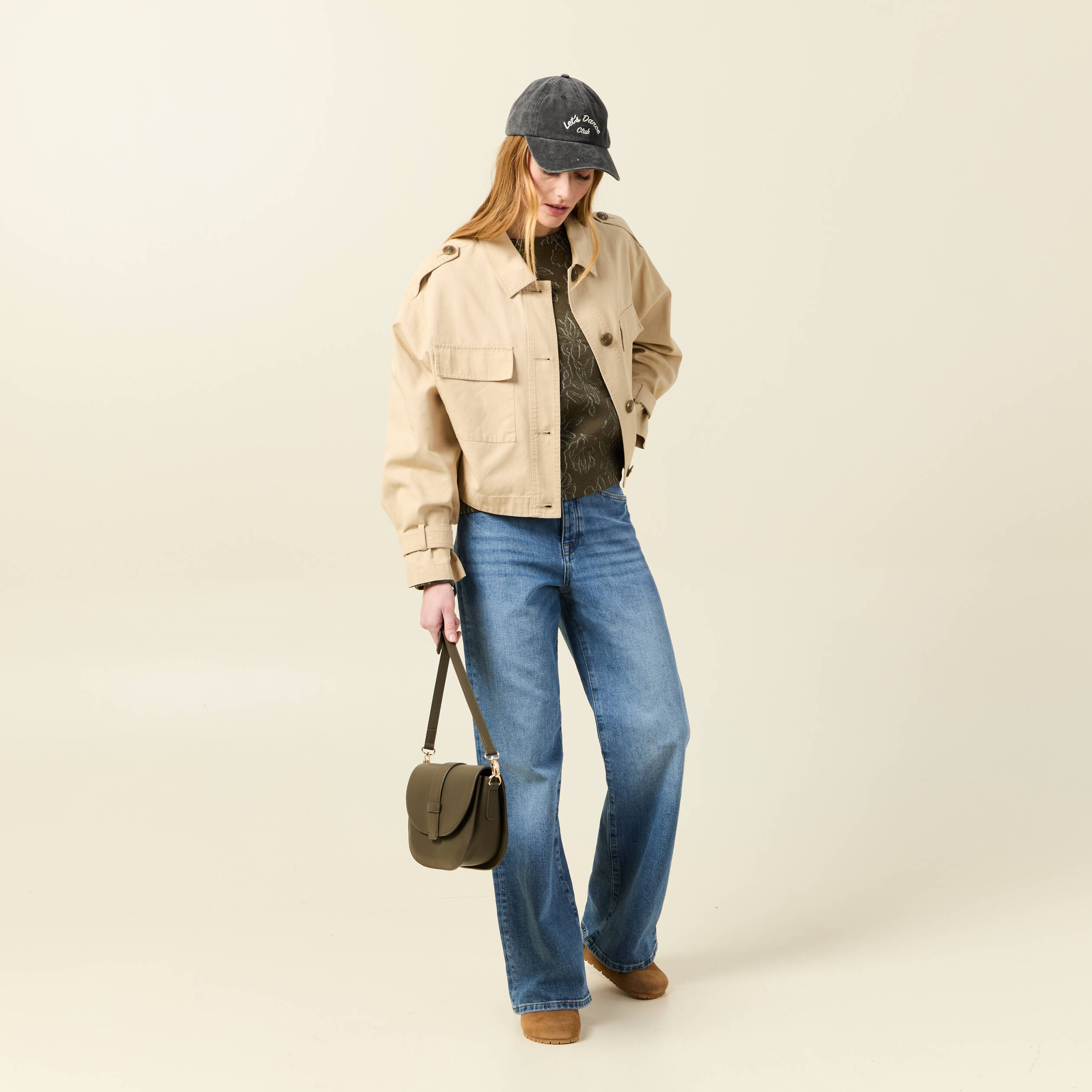 blouson oversize beige femme Blouson oversize beige femme