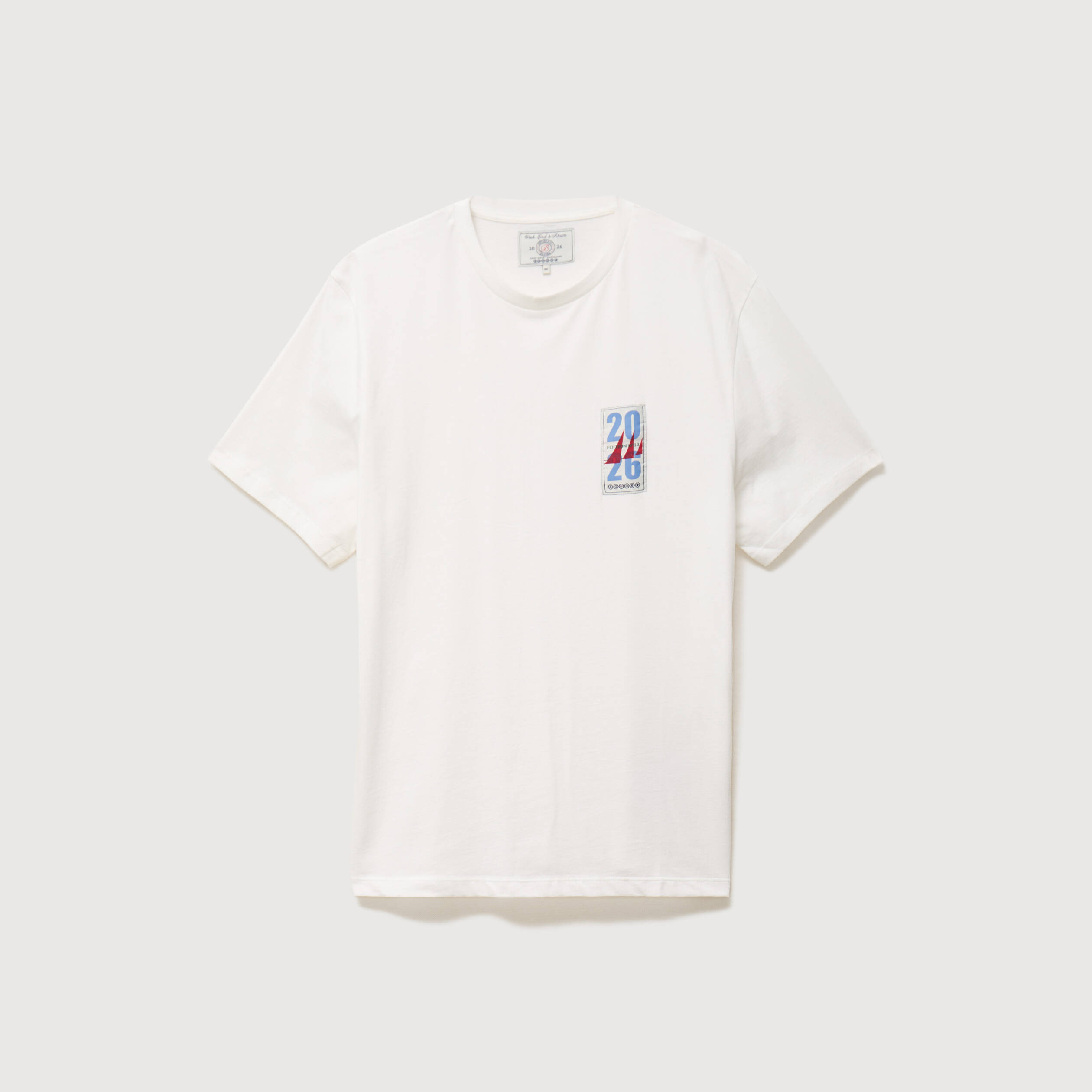 T-shirt en coton ecru homme