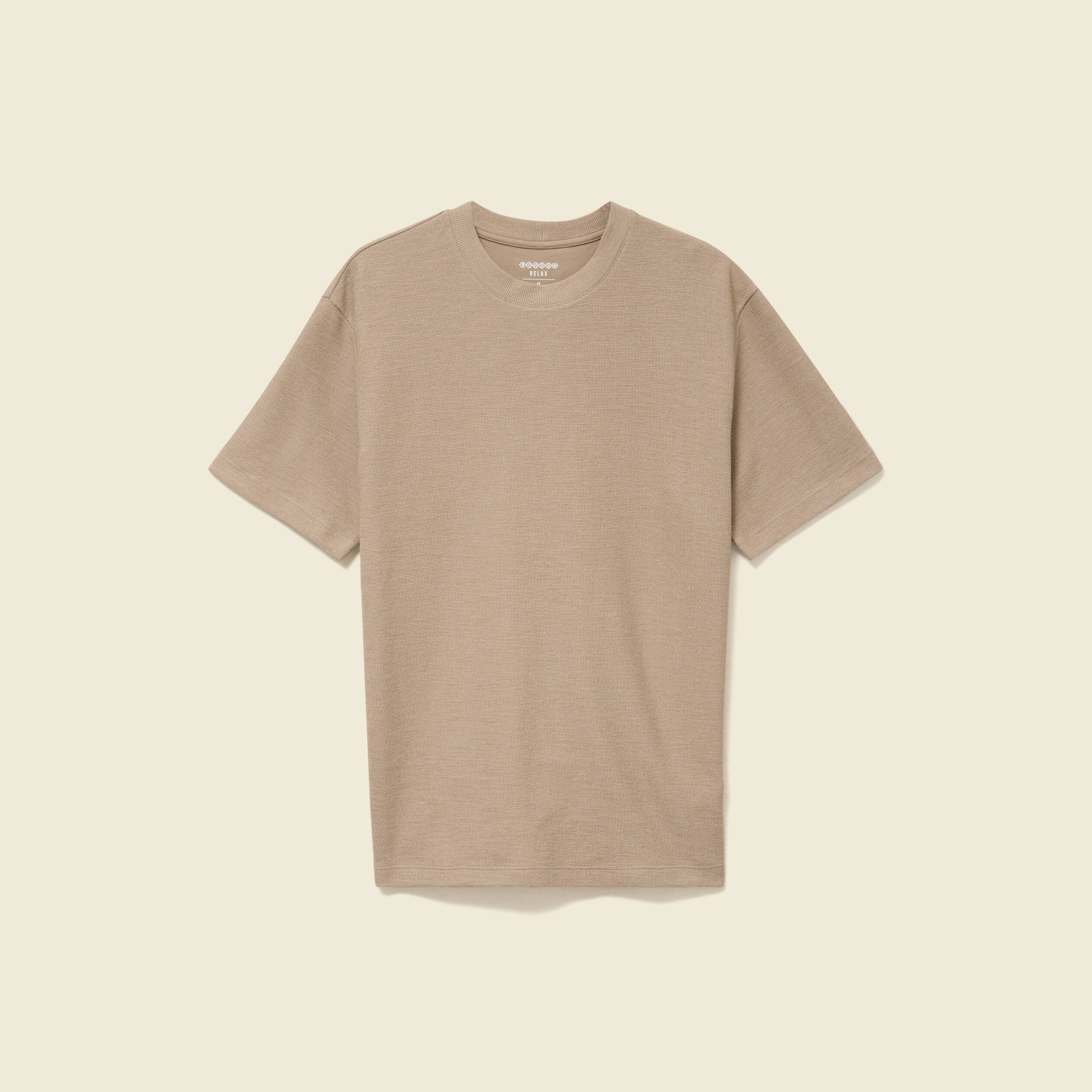 T-shirt manches courtes beige homme