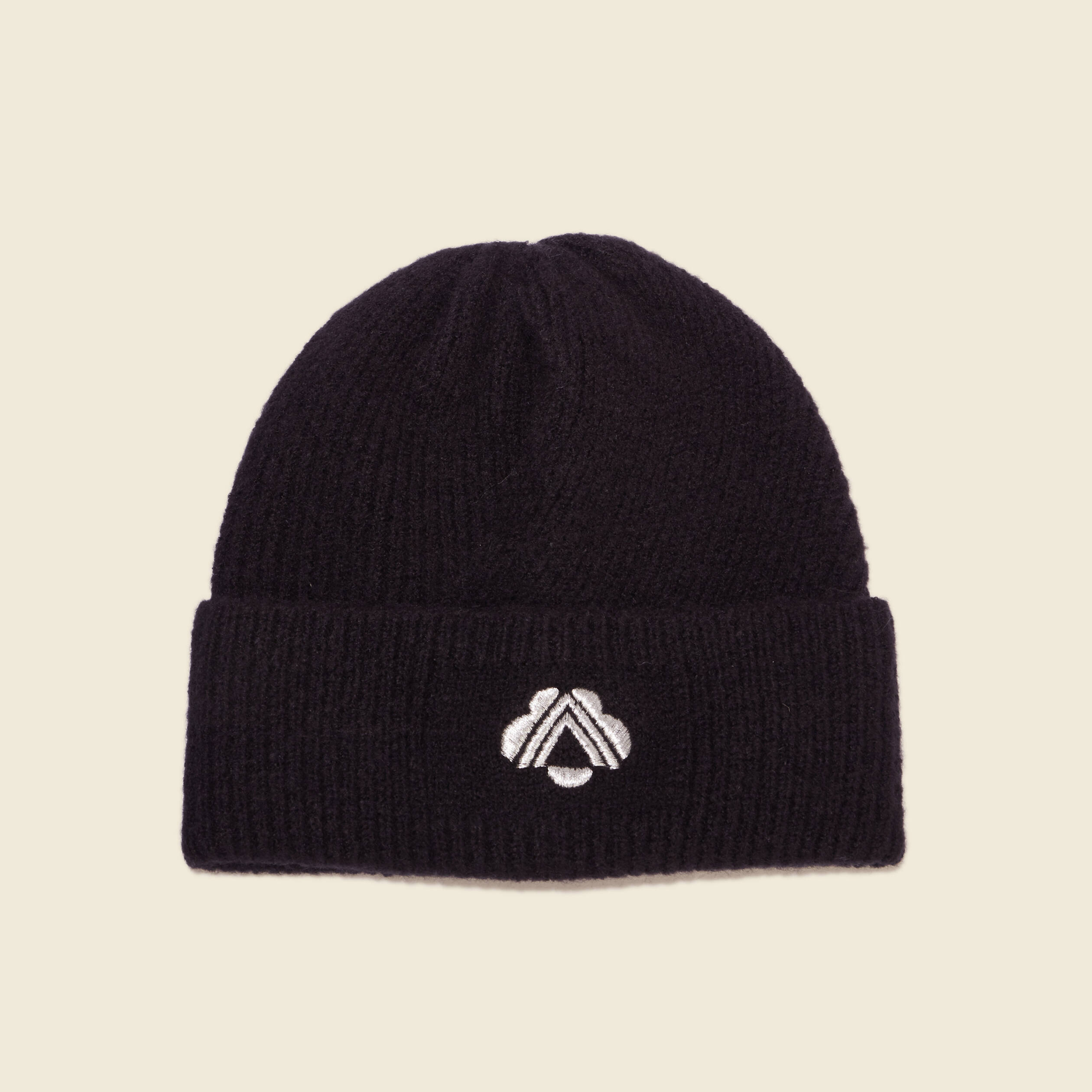 Bonnet tricoté noir femme