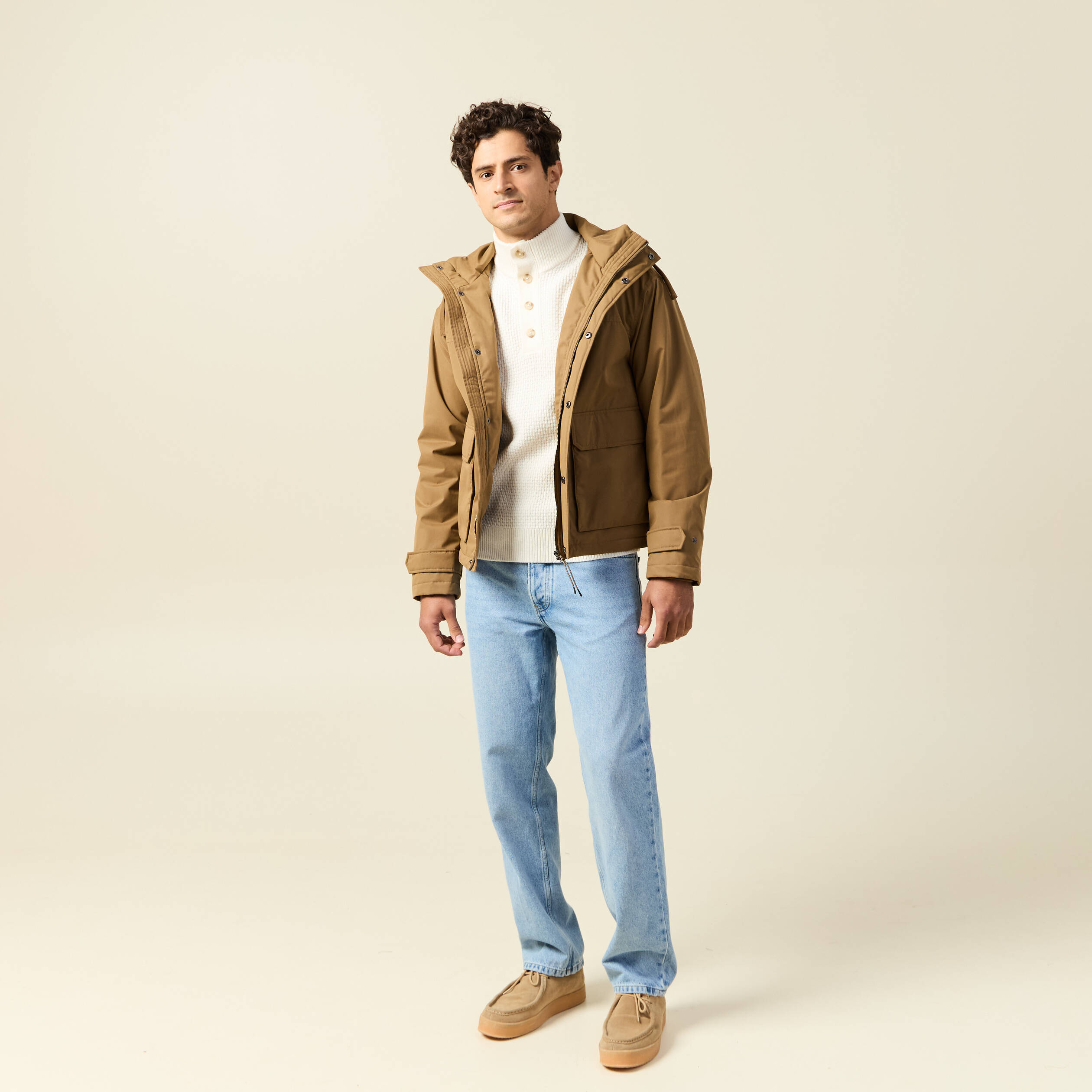 Pull ecru homme