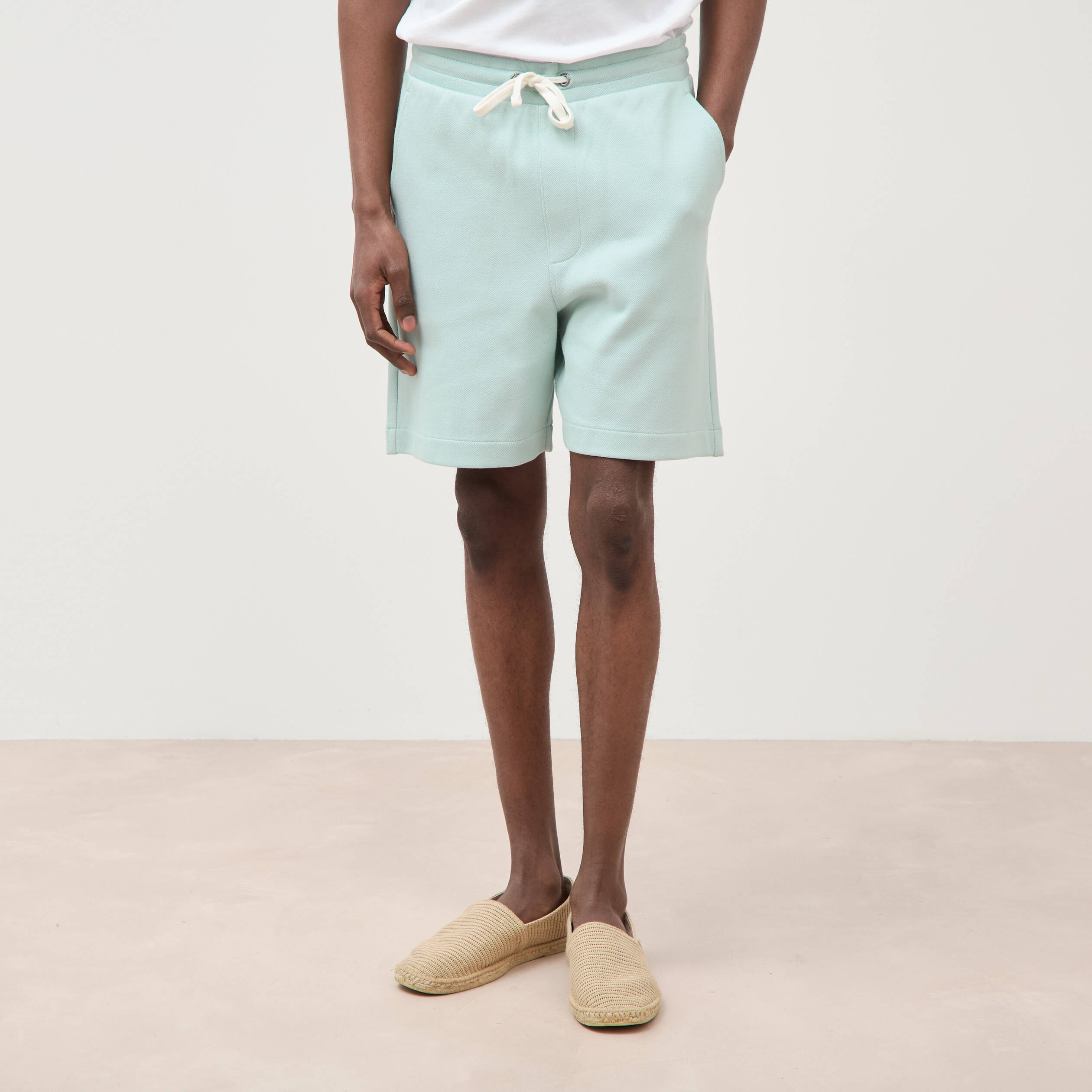 Bermuda bleu gris homme