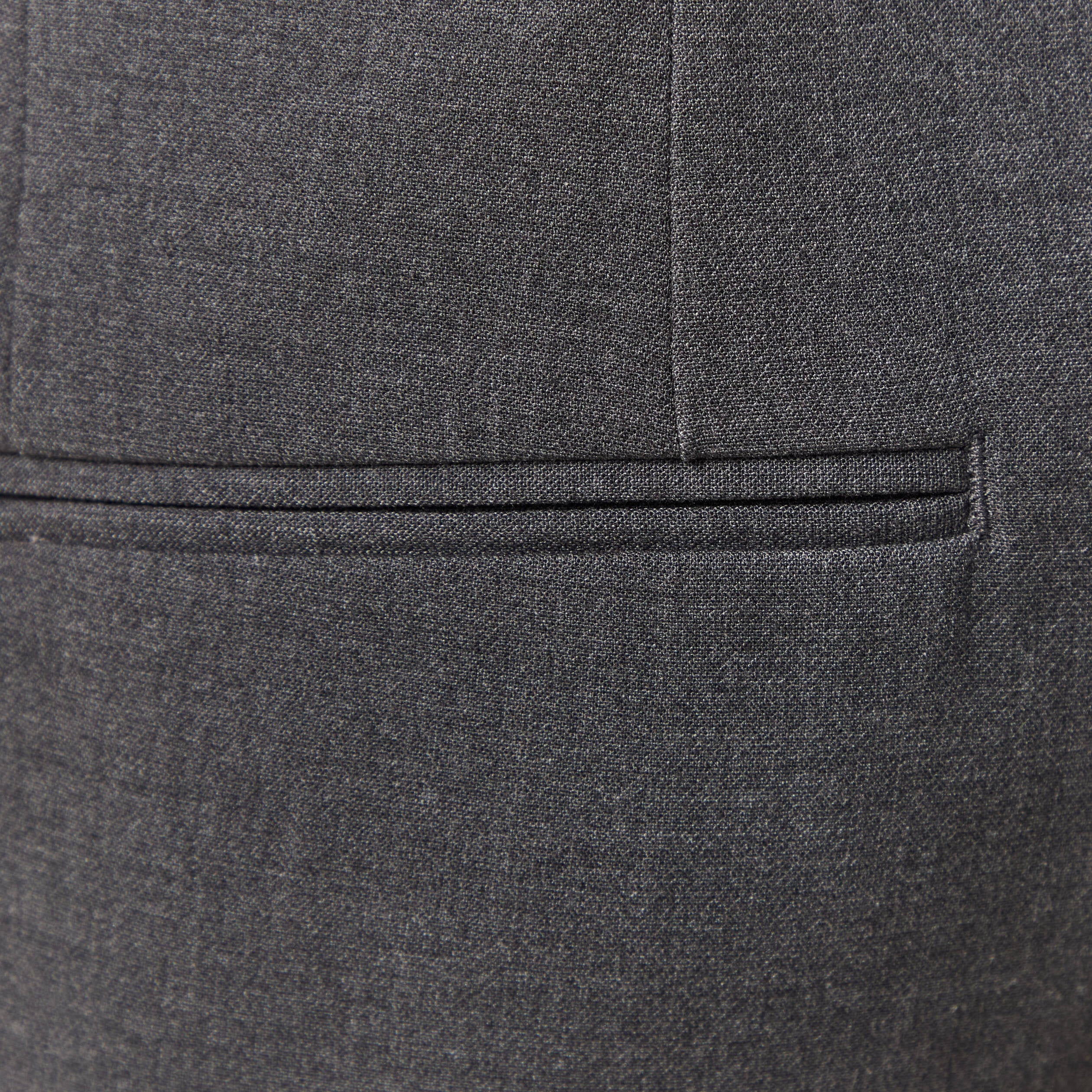 Pantalon slim cigarette gris fonc&eacute; homme