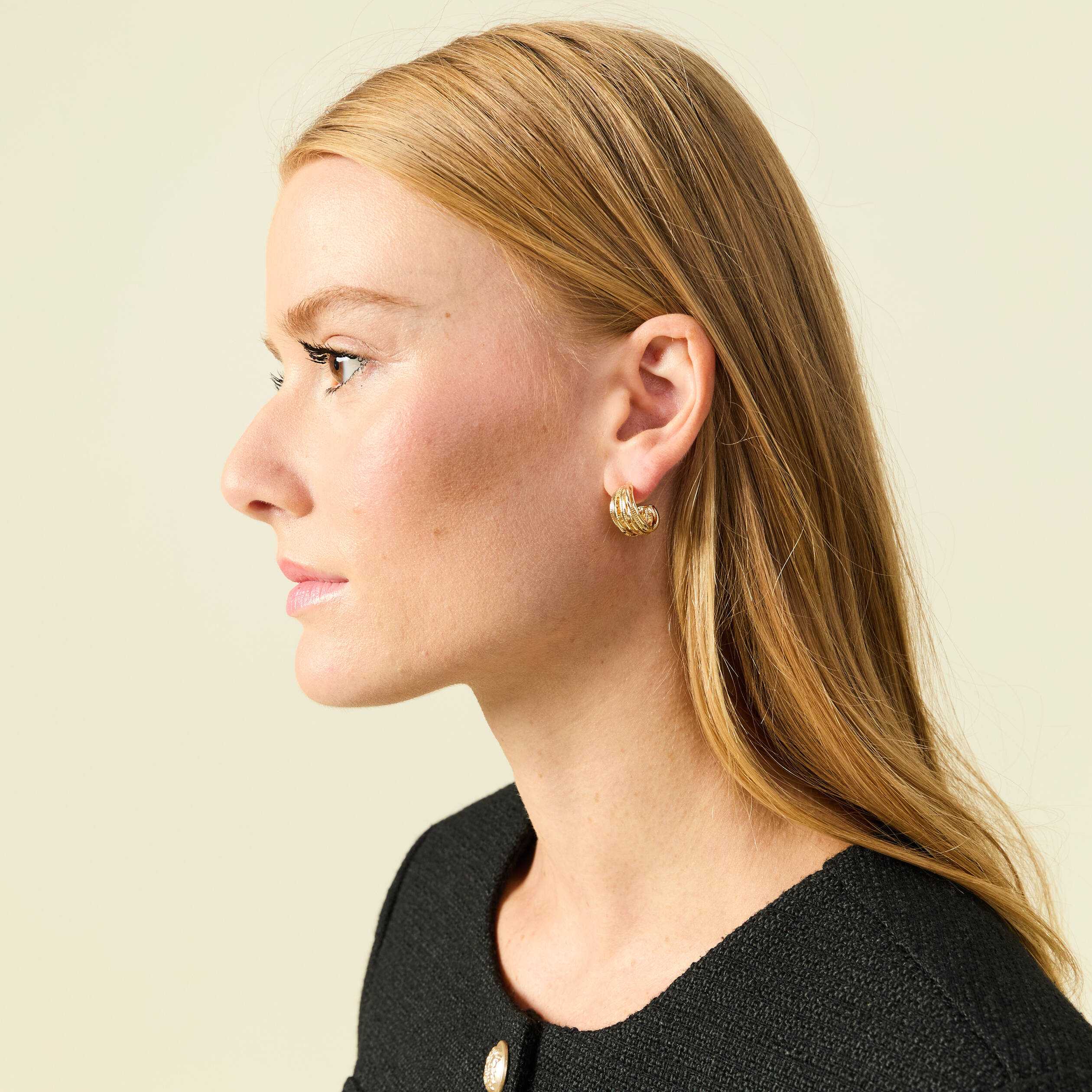 Boucles d'oreilles couleur or femme