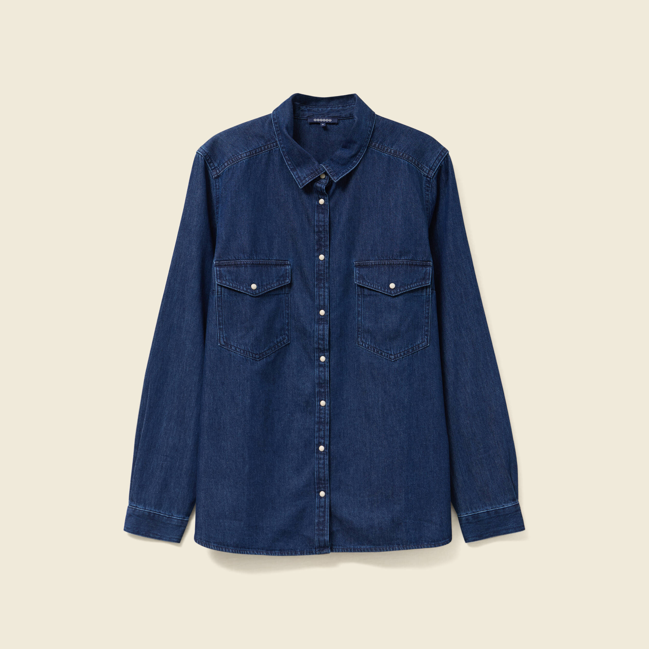 Chemise en jeans manches longues denim stone femme