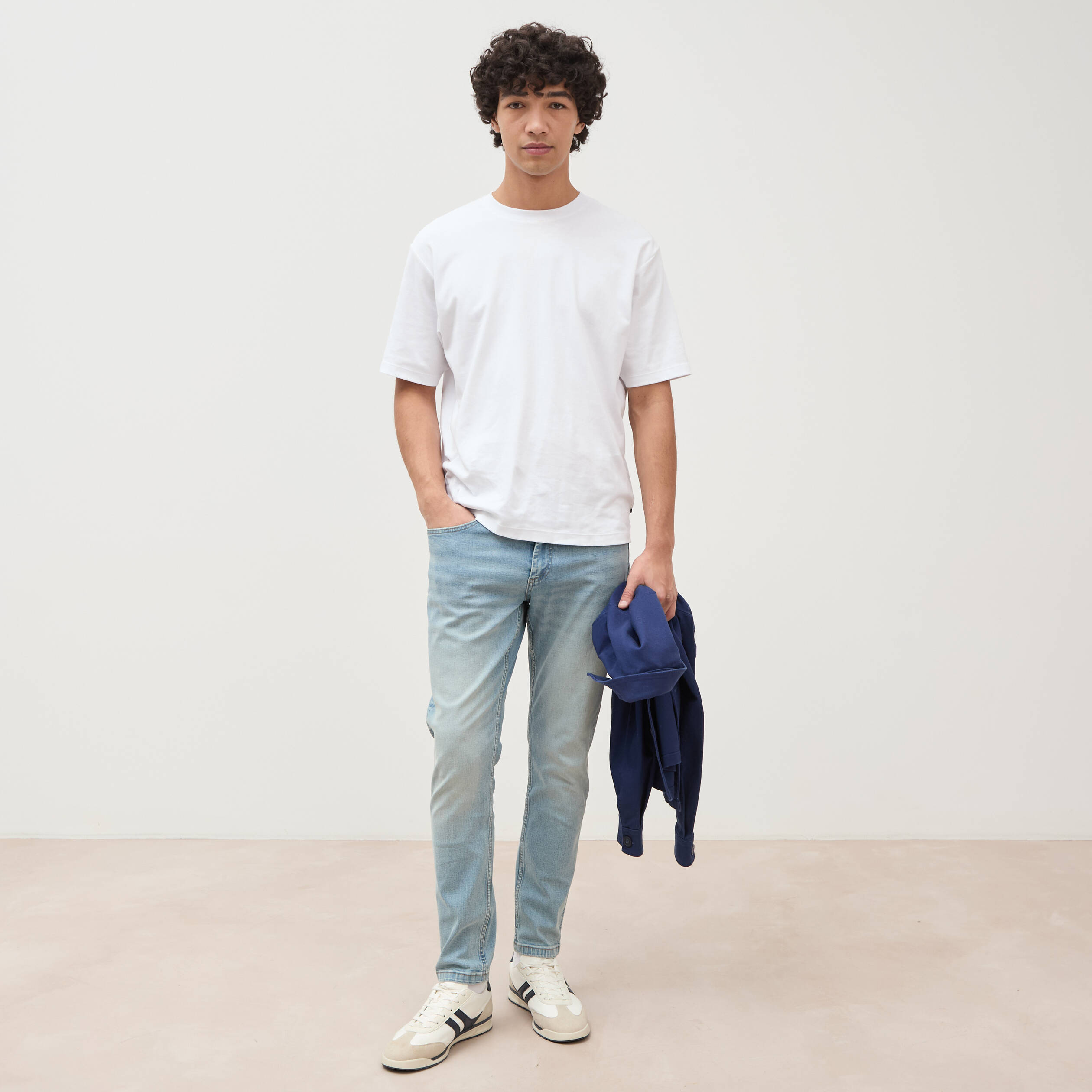 Jeans slim longueur 30 denim used homme