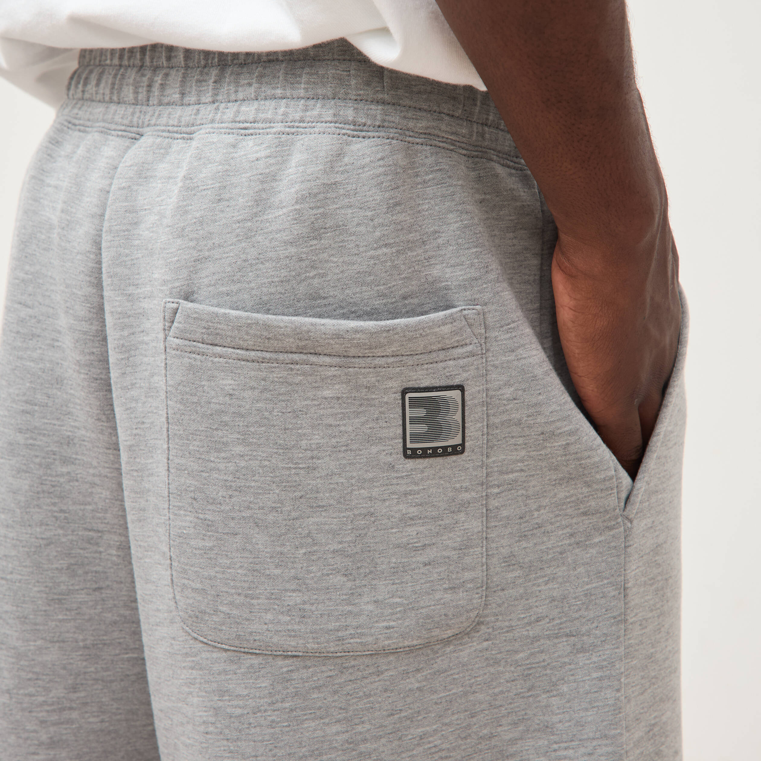 Pantalon coupe loose gris clair homme