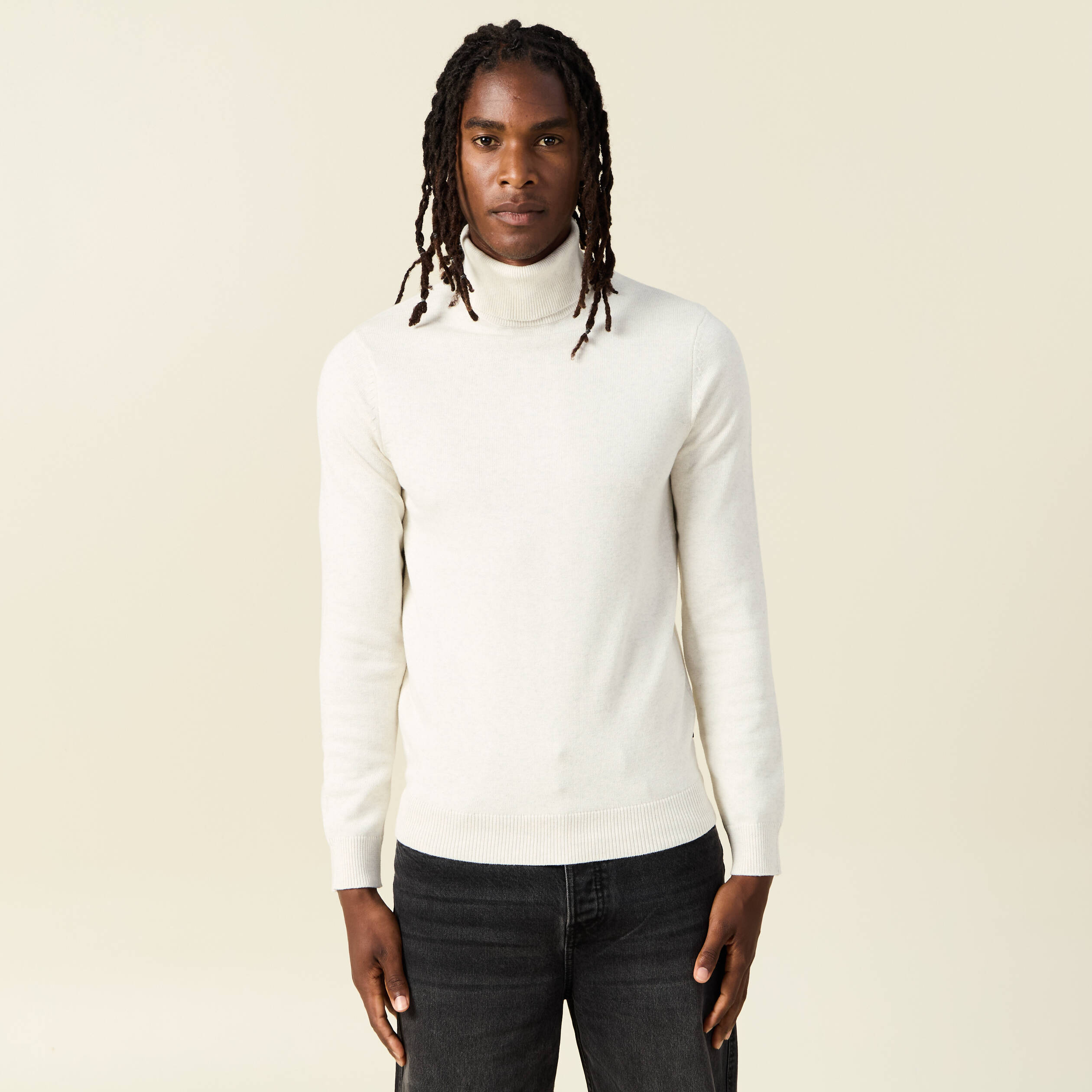 pull manches longues ecru homme Pull manches longues ecru homme
