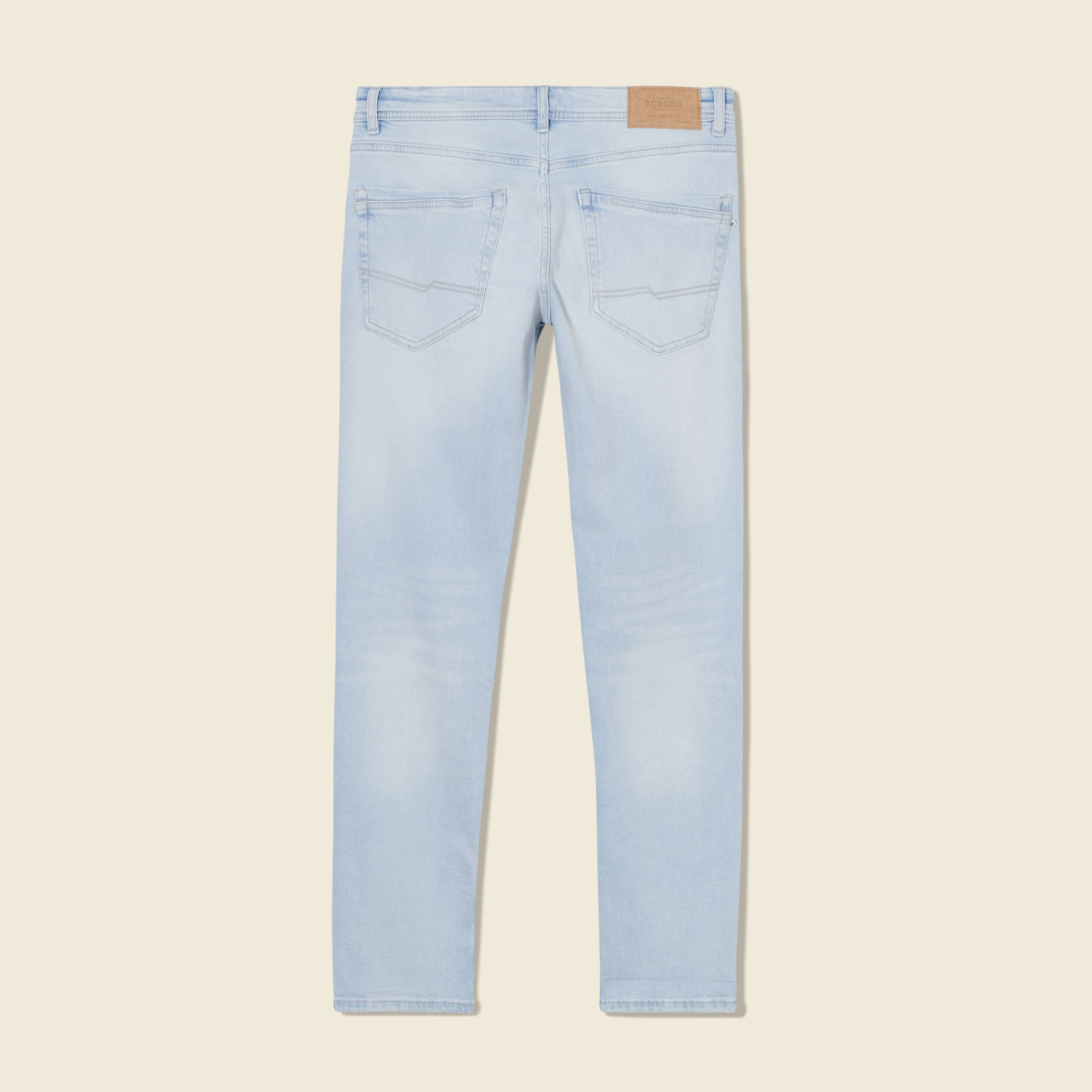 jeans slim eco responsable denim snow bleach homme Jeans slim éco-responsable denim snow bleach homme