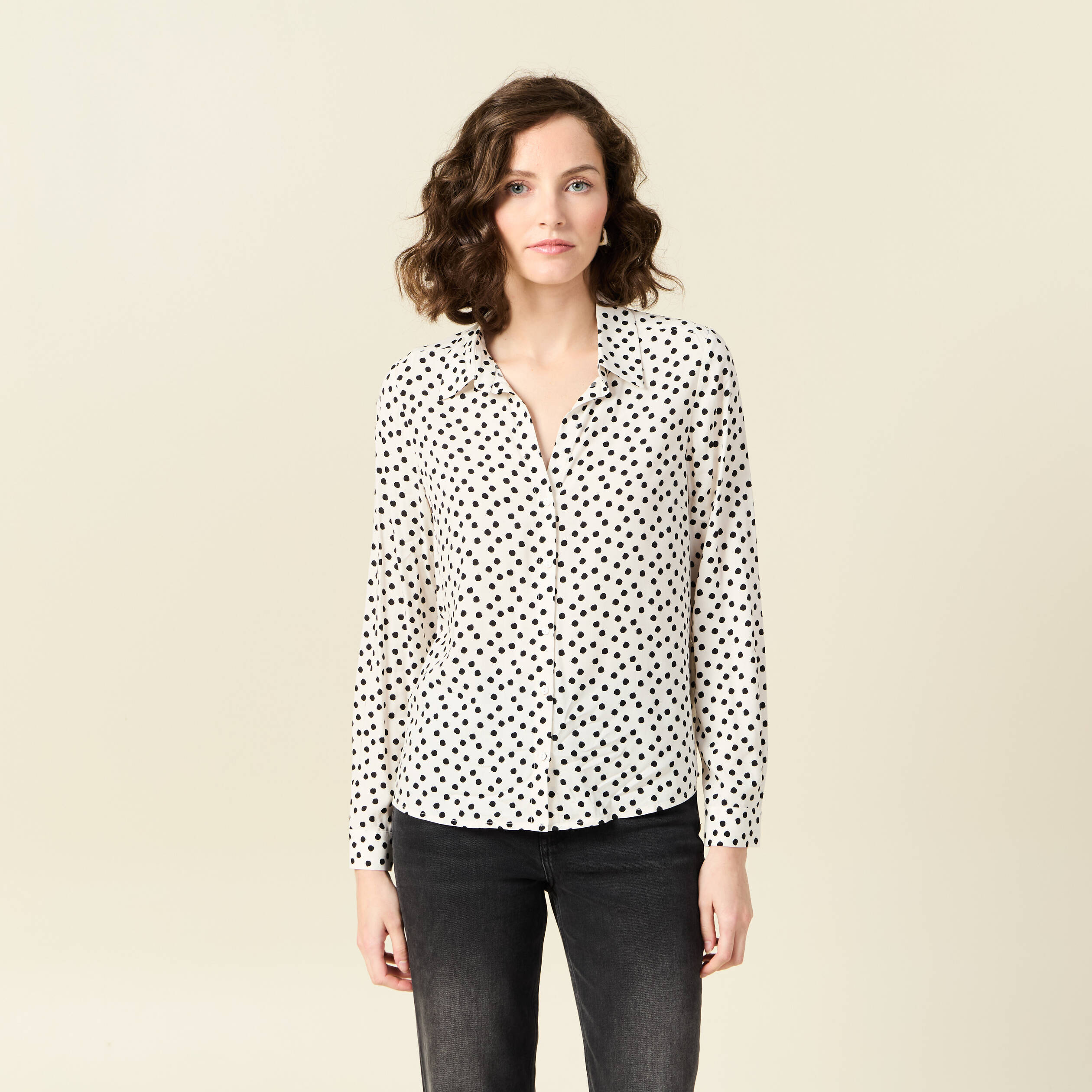 chemise manches longues blanc femme Chemise manches longues blanc femme