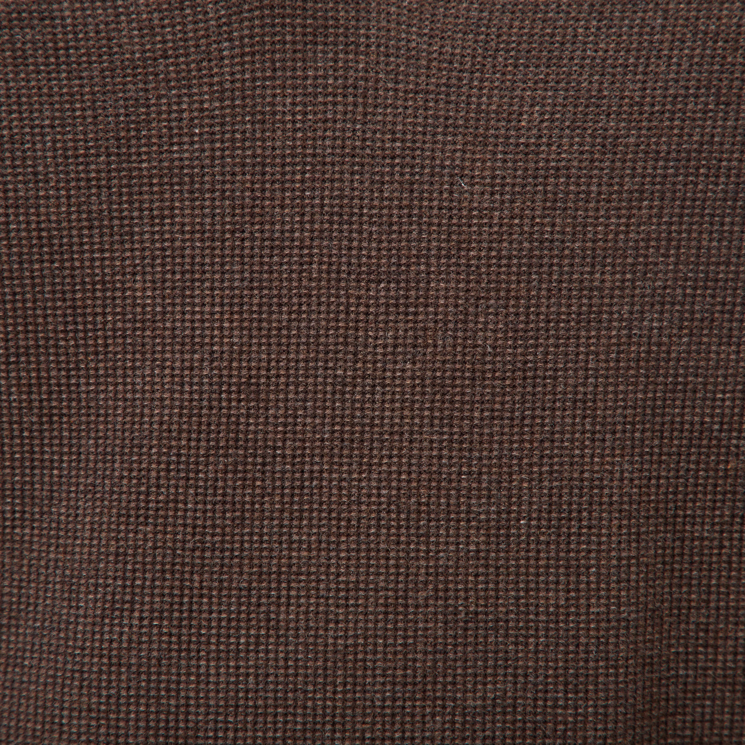 Pull droit col polo manches longues marron homme
