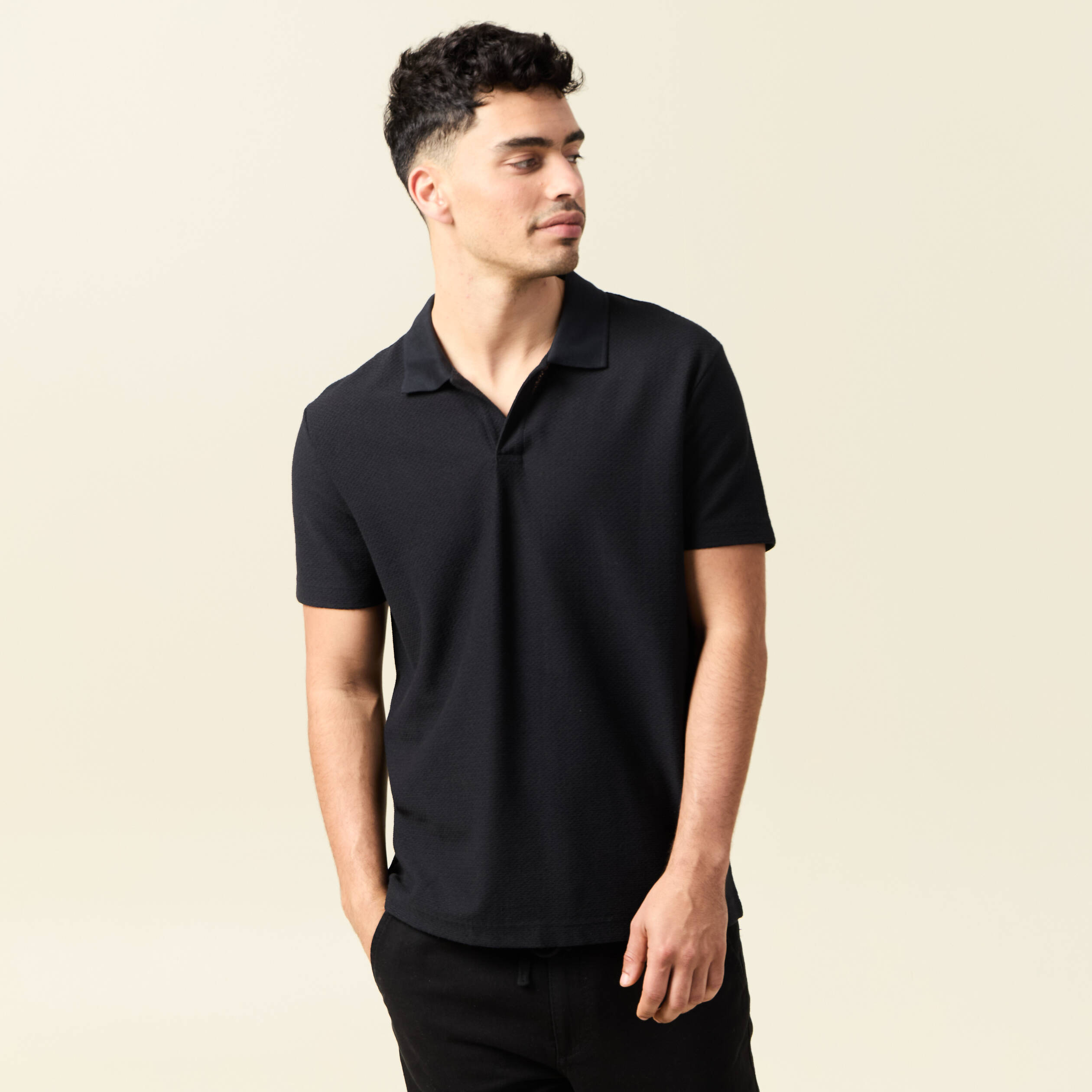 polo manches courtes noir homme Polo manches courtes noir homme