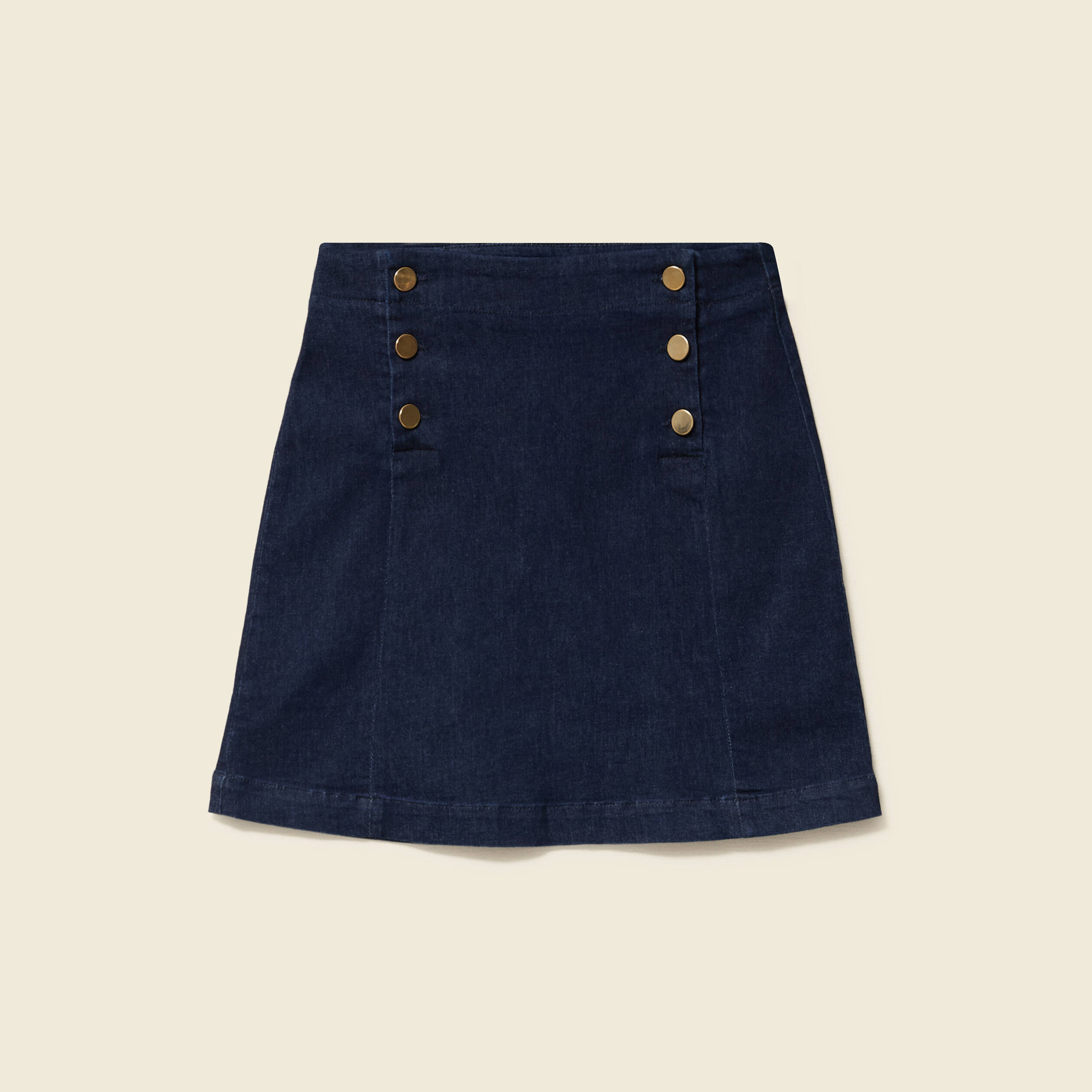 Jupe en jeans denim brut femme