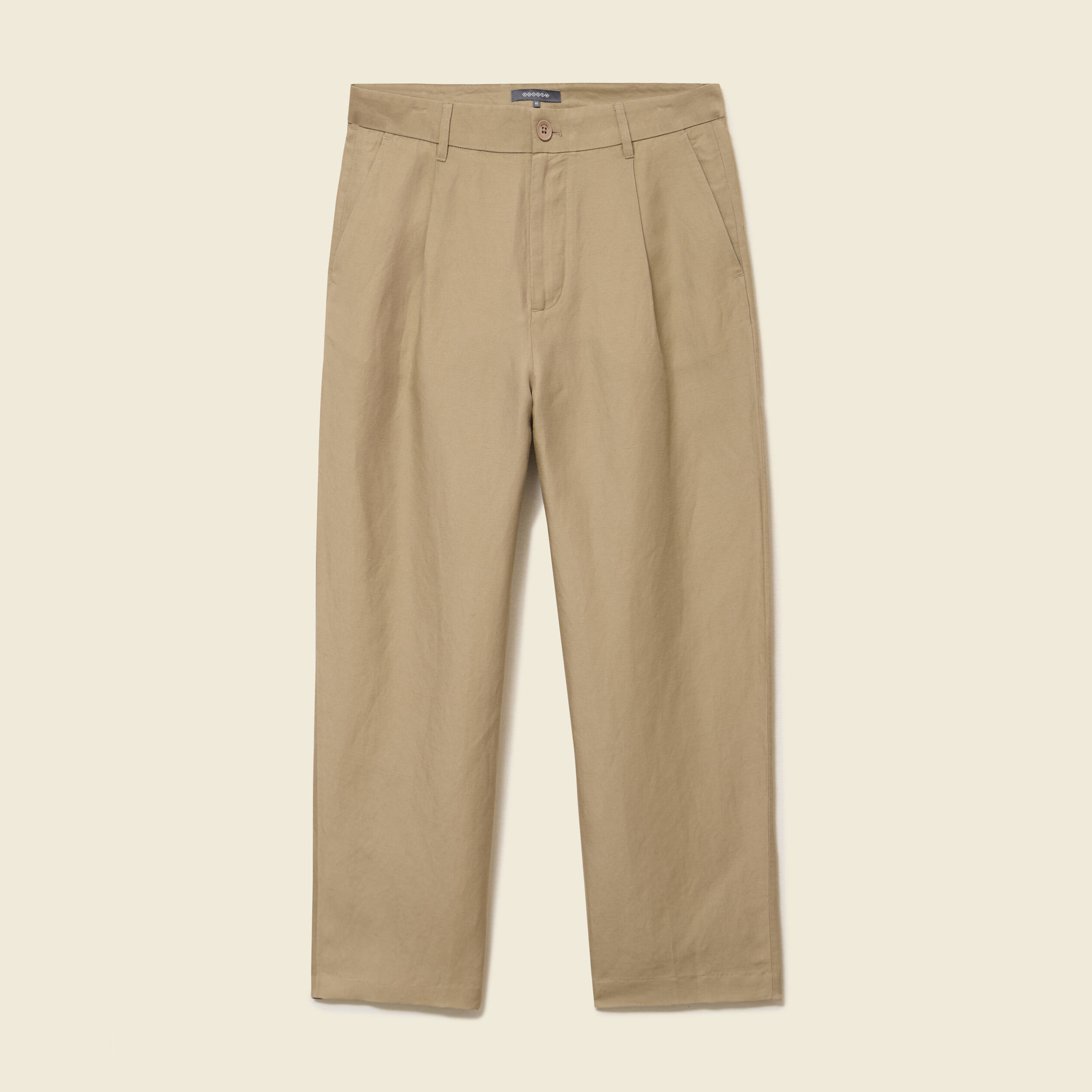 Pantalon droit longueur 32 vert olive homme