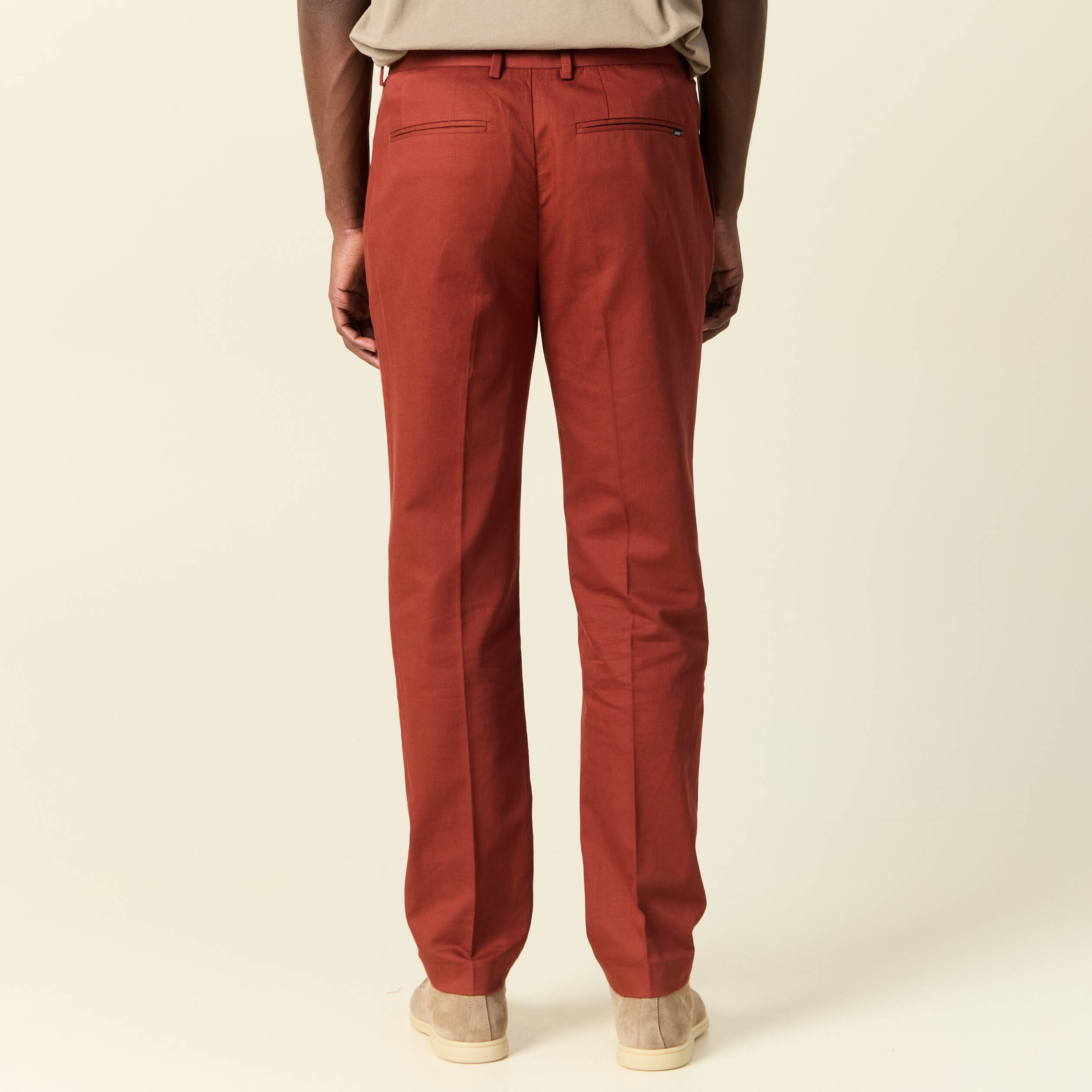 pantalon chino marron cognac homme Pantalon chino marron cognac homme