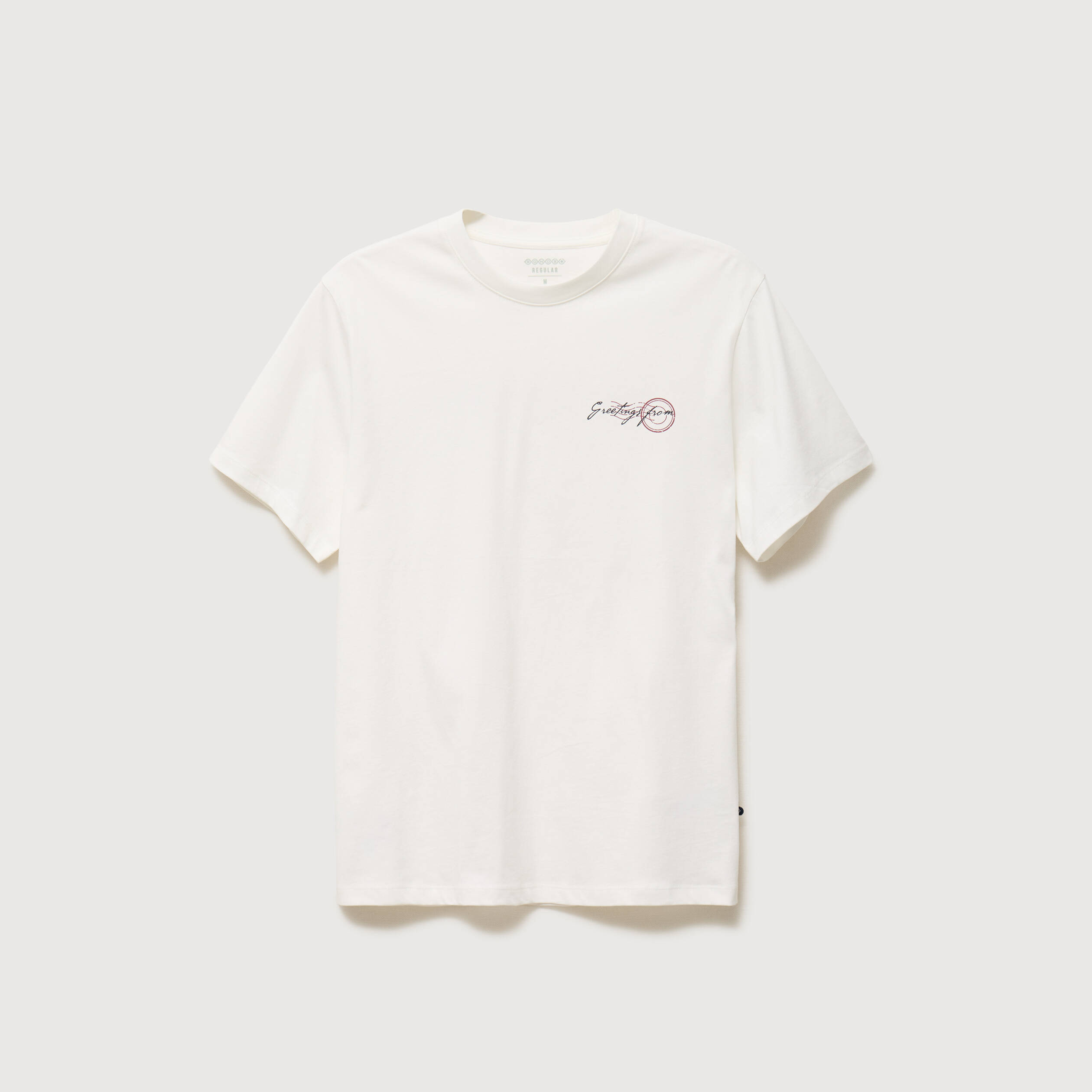 T-shirt en coton ecru homme