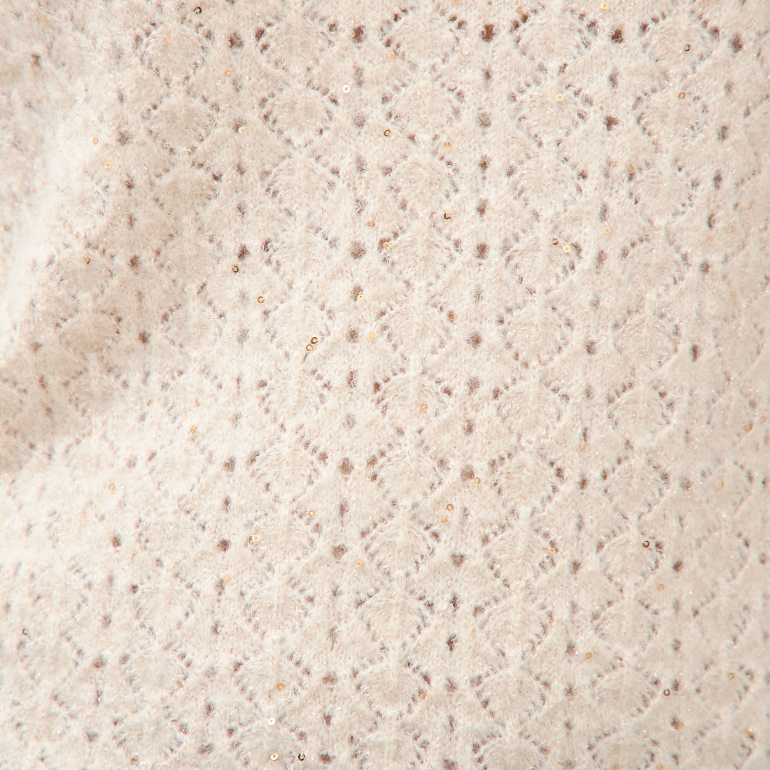 Pull manches longues col bateau creme femme