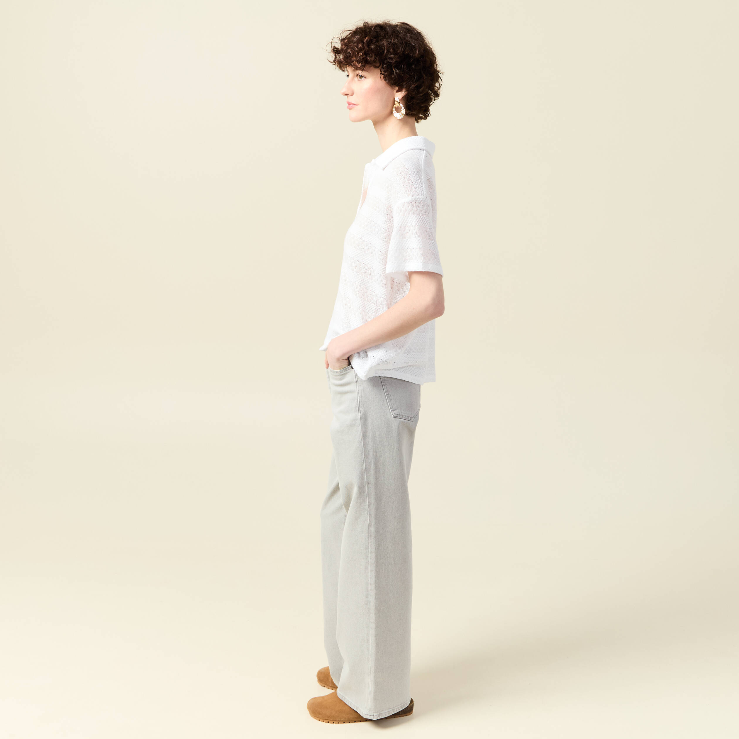 t shirt manches courtes blanc femme T-shirt manches courtes blanc femme