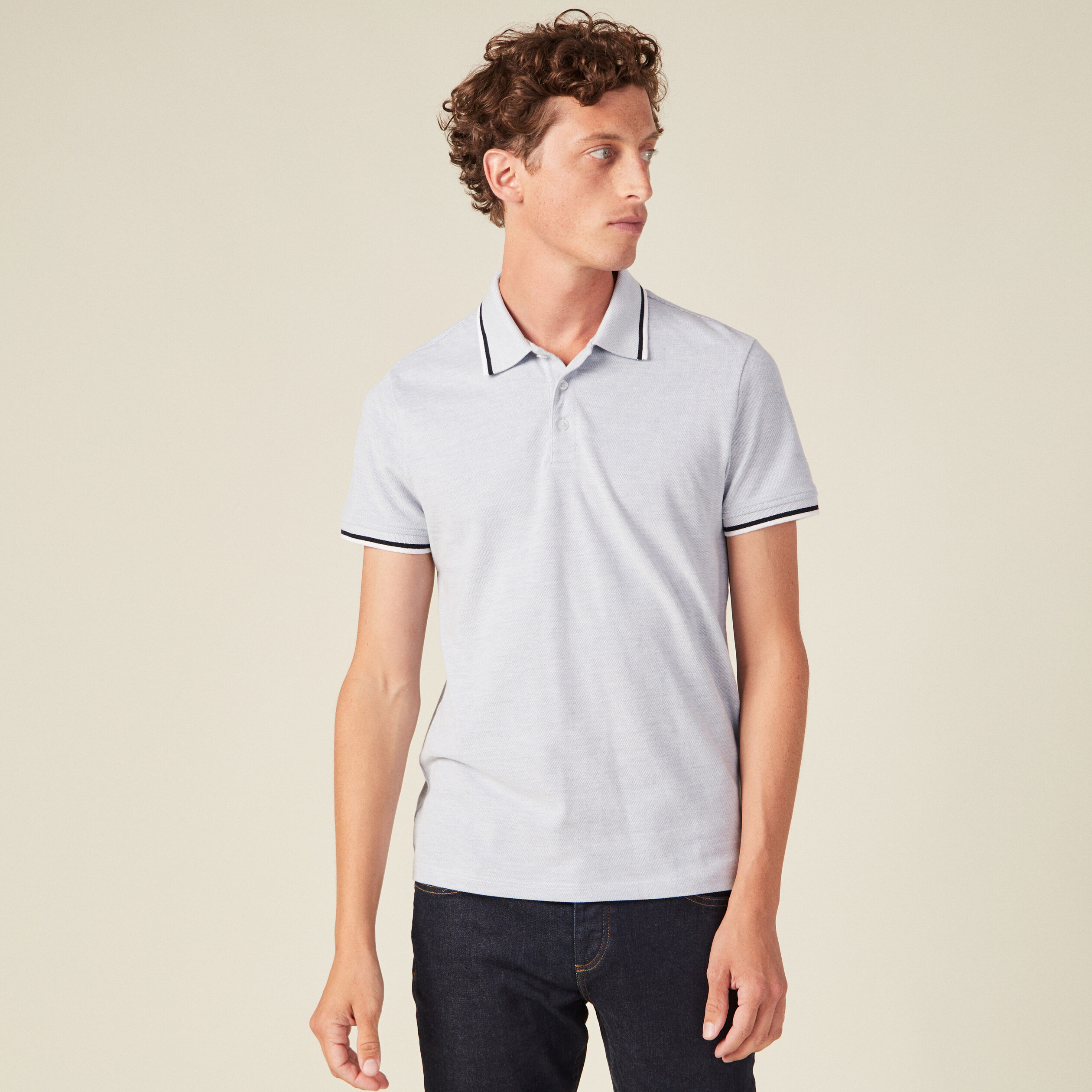 polo manches courtes bleu clair homme Polo manches courtes bleu clair homme