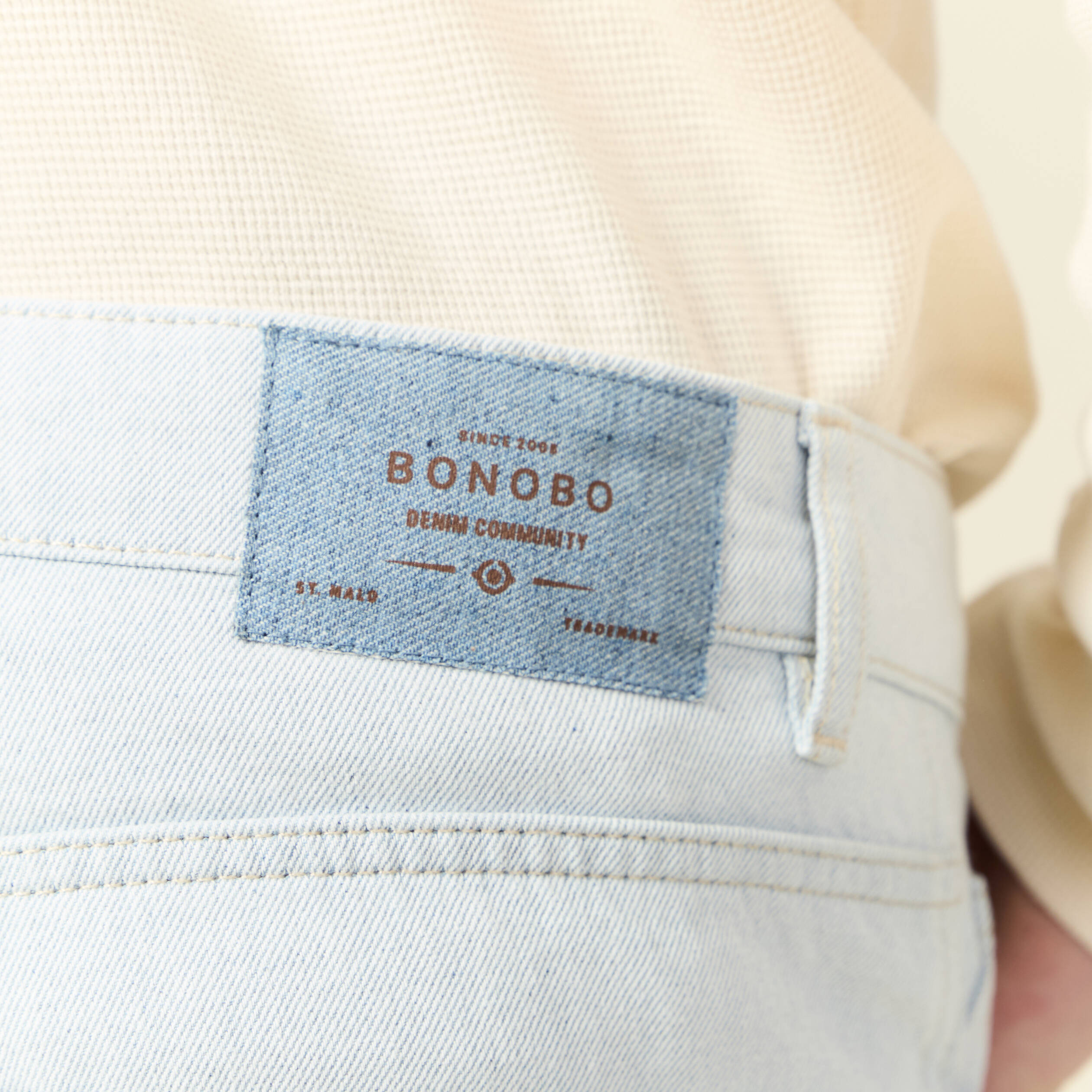jeans regular 5 poches denim snow bleach homme Jeans regular 5 poches denim snow bleach homme