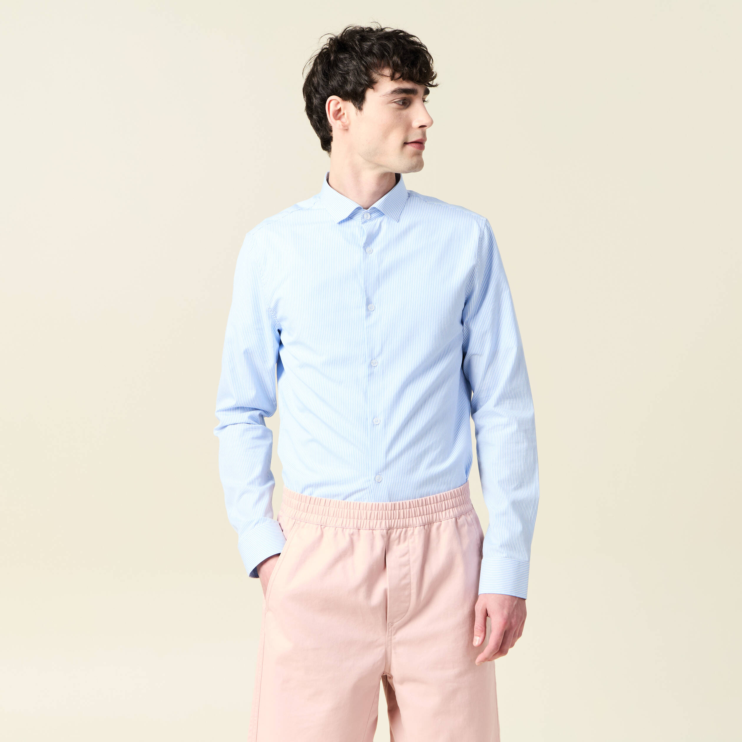 chemise manches longues bleu ciel homme Chemise manches longues bleu ciel homme