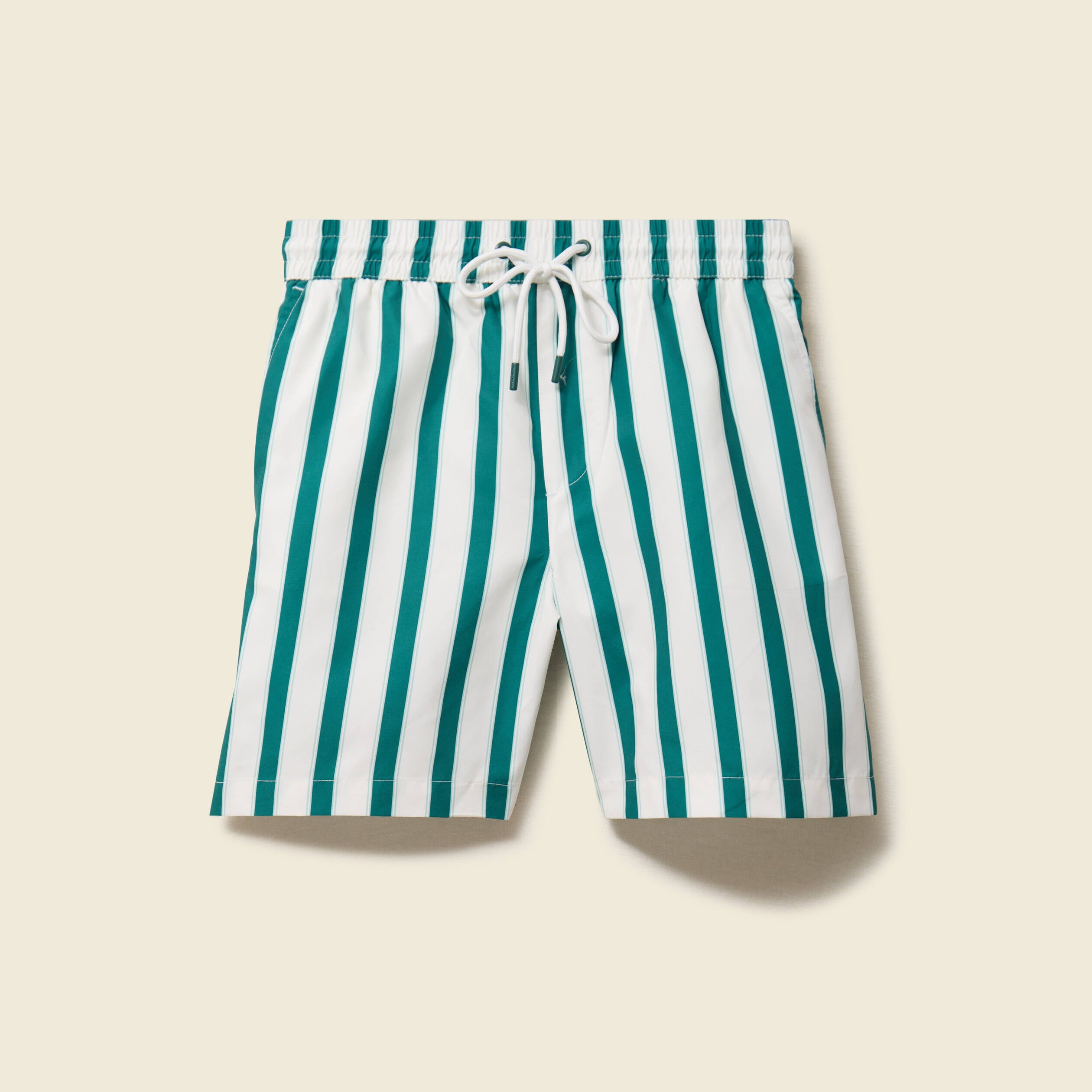 Maillot de bain ray&eacute; doubl&eacute; vert &eacute;meraude homme