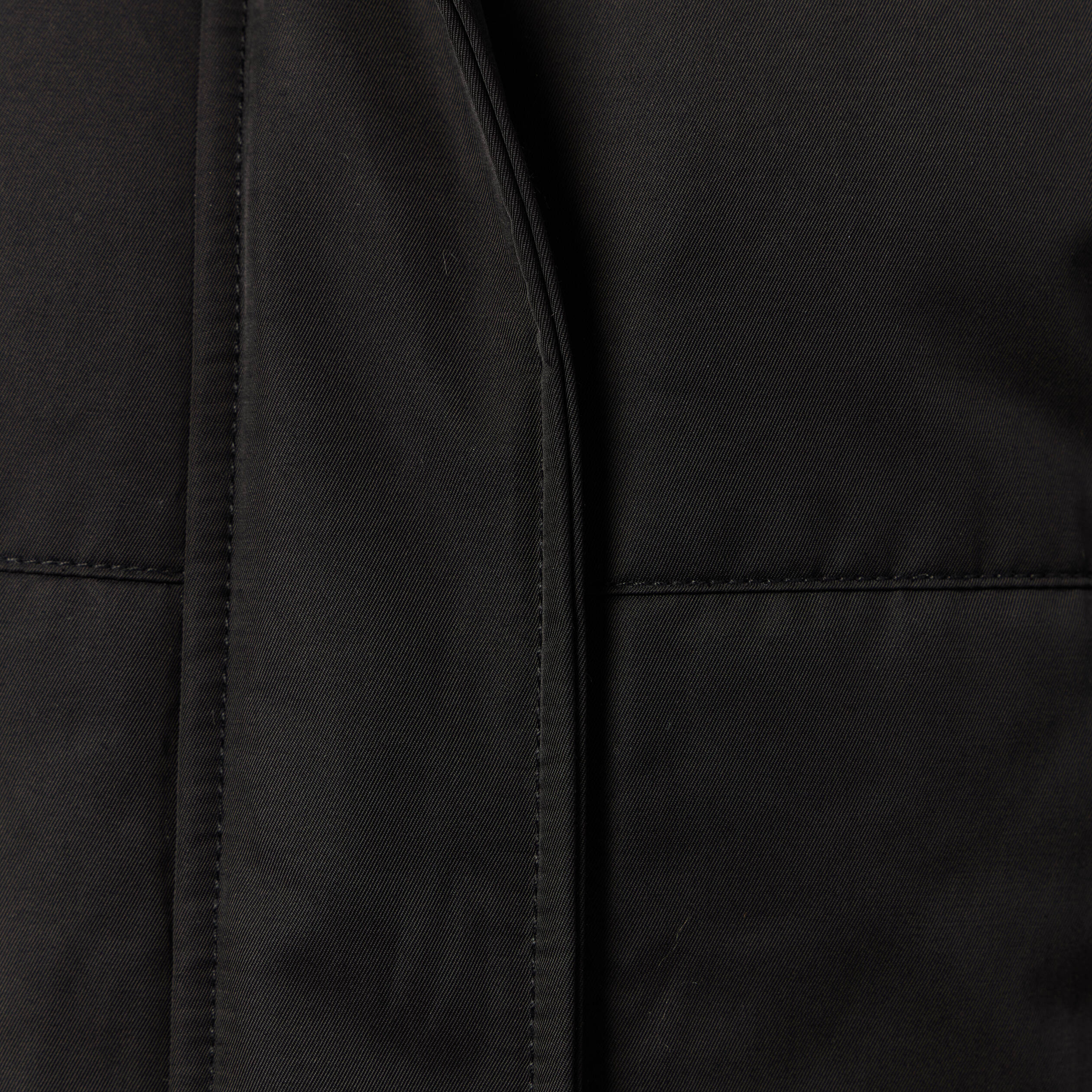 Parka droite &agrave; capuche noir femme