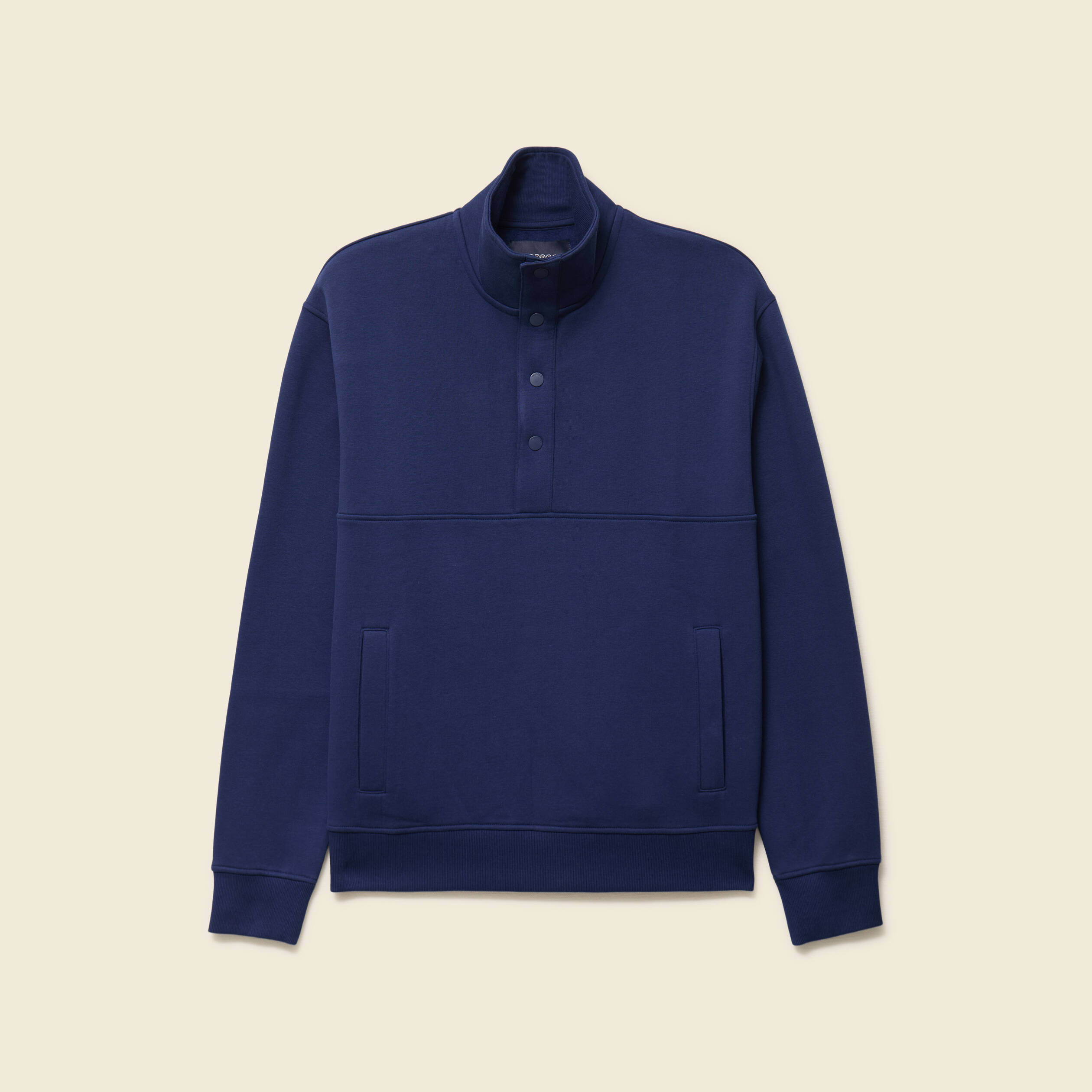 Sweat manches longues bleu fonc&eacute; homme