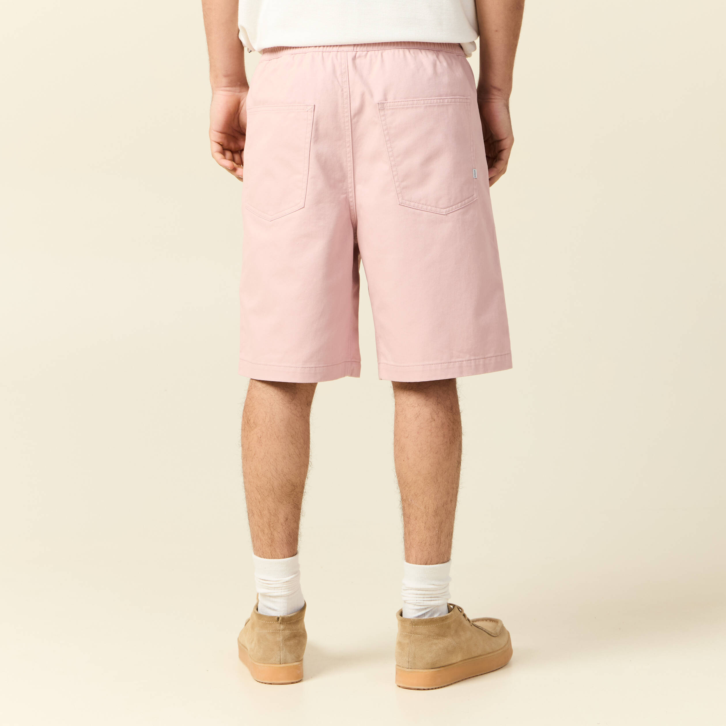 bermuda droit rose pastel homme Bermuda droit rose pastel homme