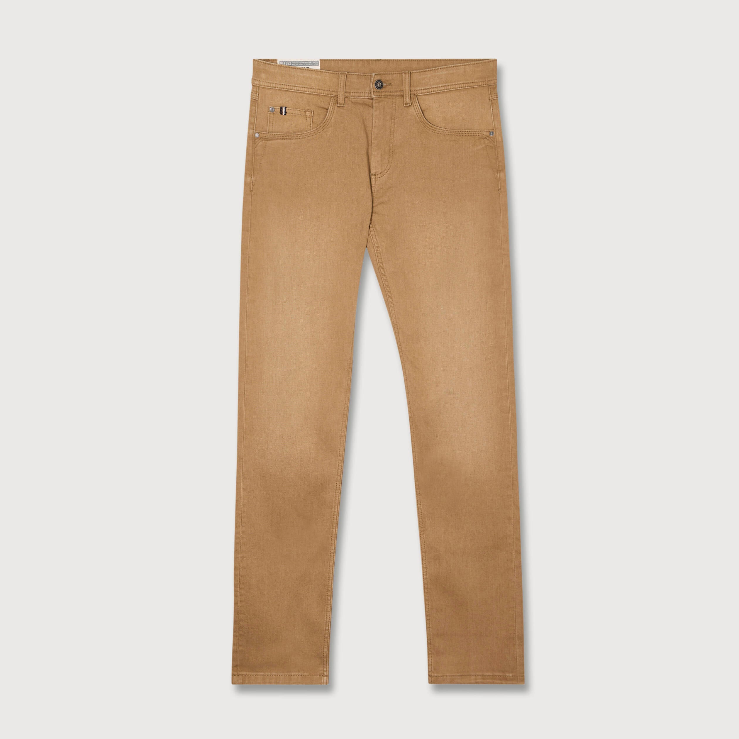 Jeans straight homme used L34 camel homme