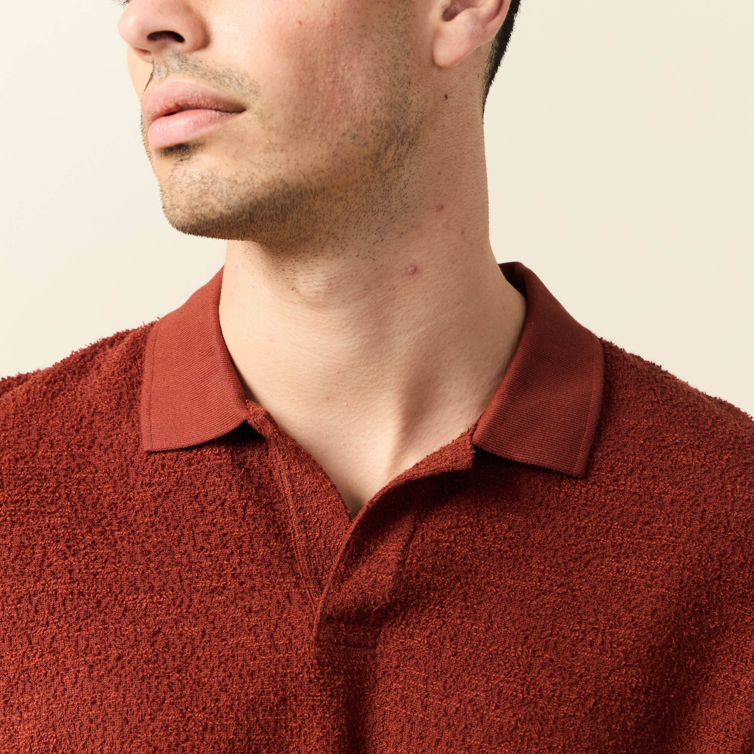 polo manches courtes marron cognac homme Polo manches courtes marron cognac homme