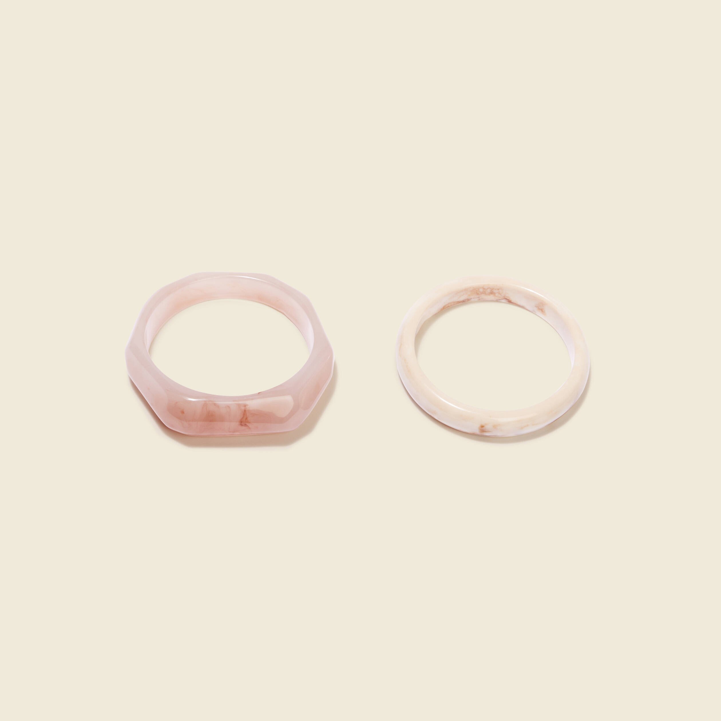 lot 2 bracelets joncs rose pastel femme Lot 2 bracelets joncs rose pastel femme