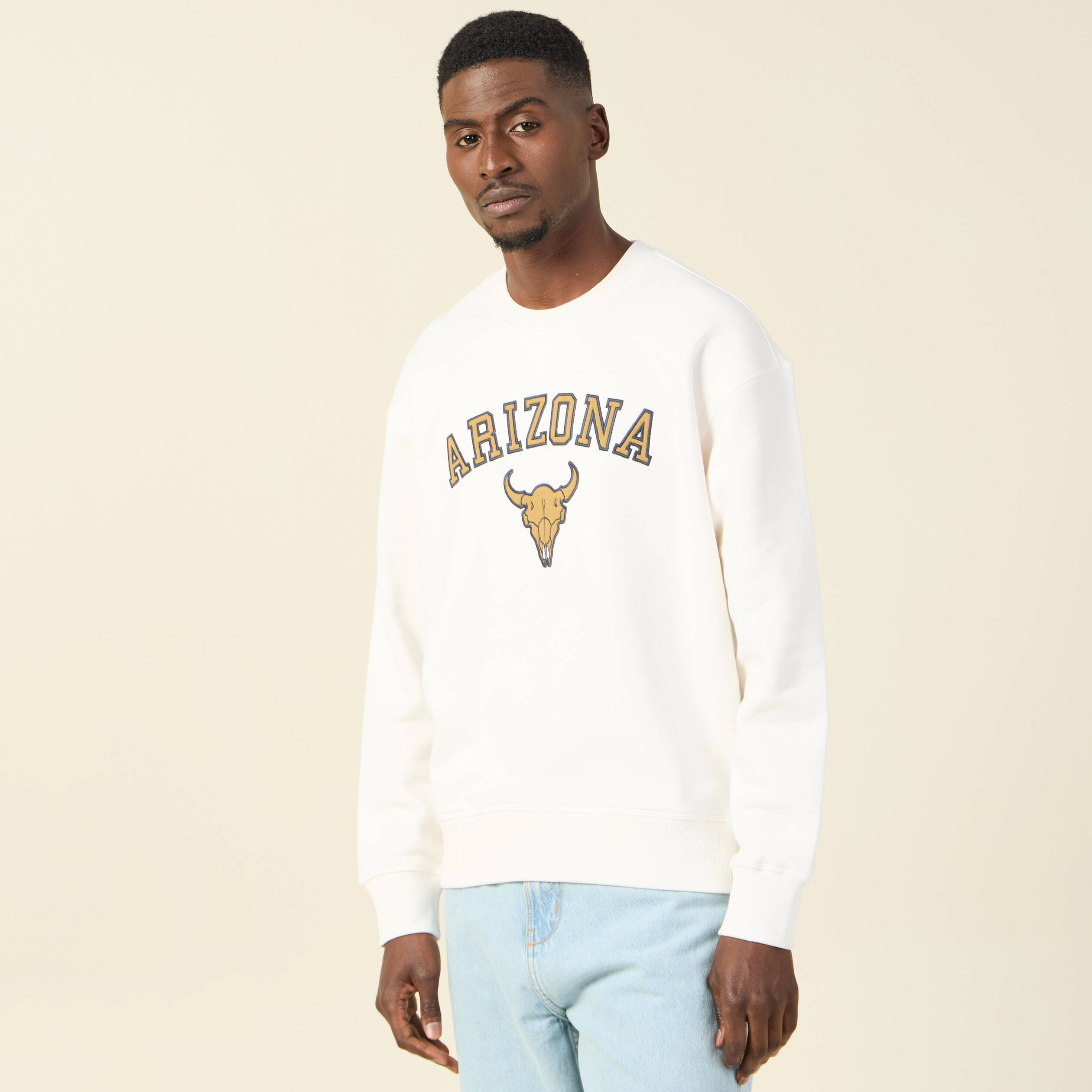 sweat eco responsable ecru homme Sweat éco-responsable ecru homme