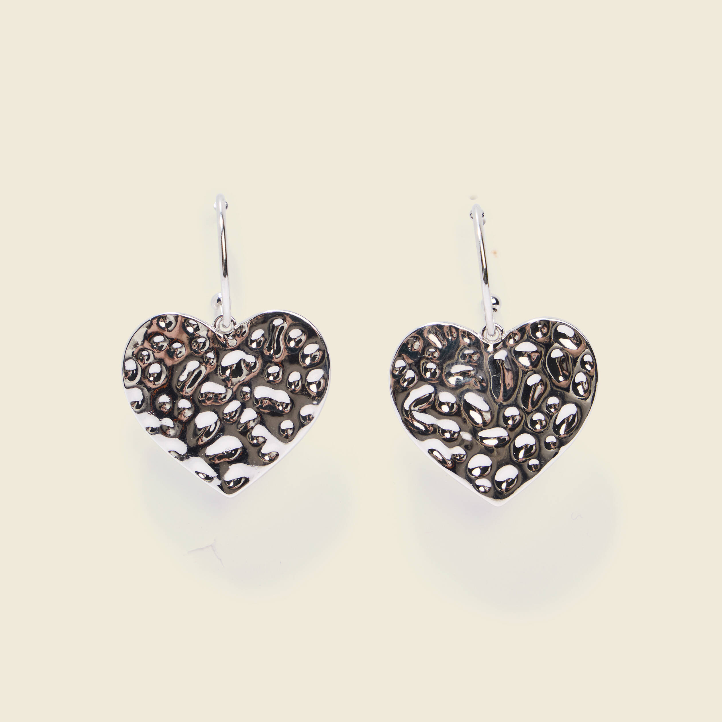 Boucles d'oreilles couleur argent femme
