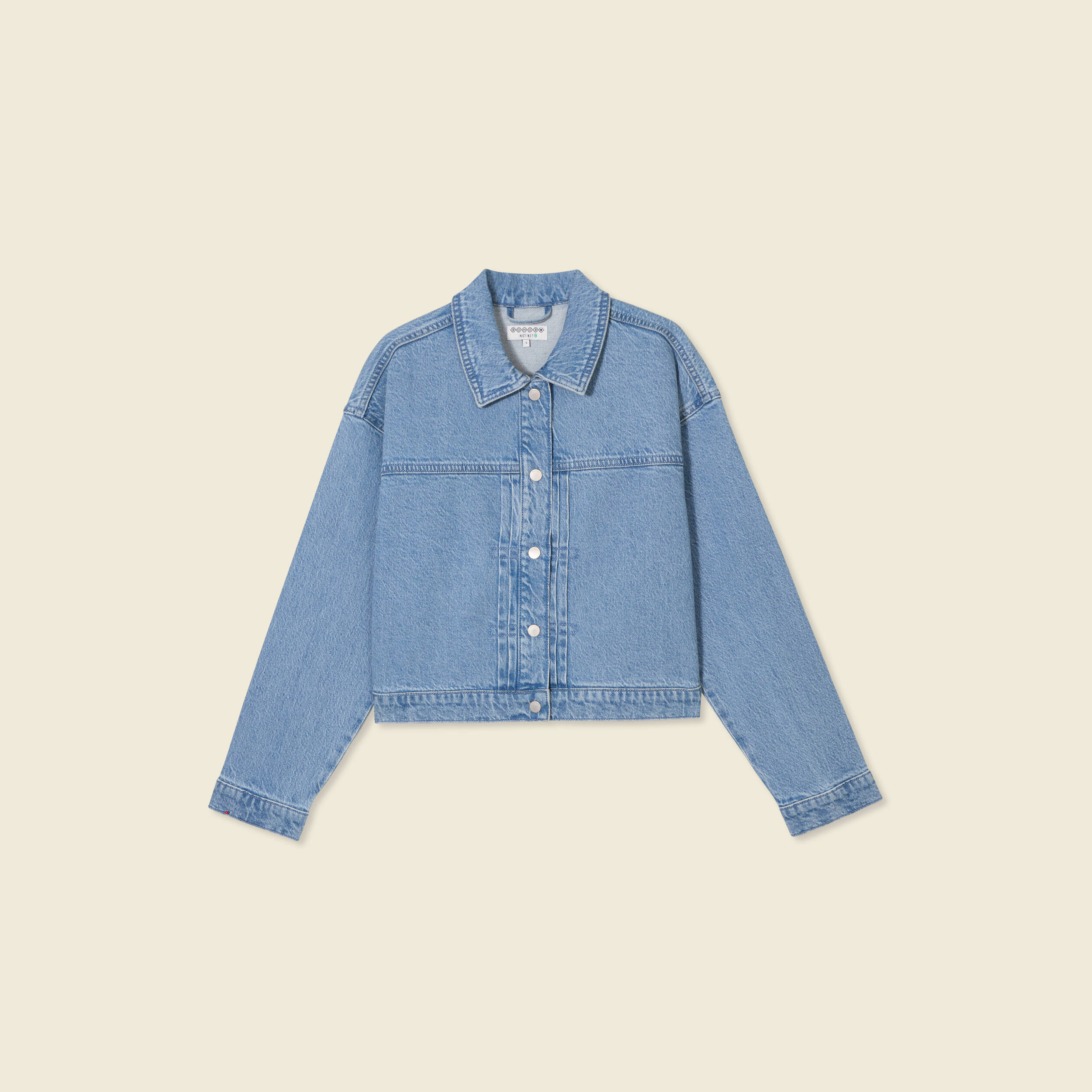 blouson boutonne en jean denim used femme Blouson boutonné en jean denim used femme