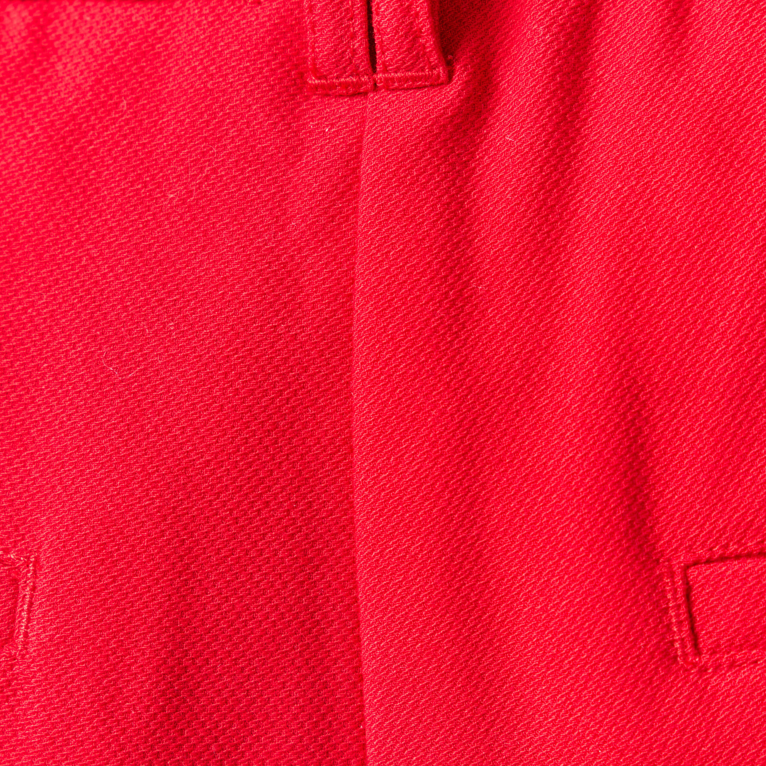 Pantalon loose taille standard fluide rouge femme