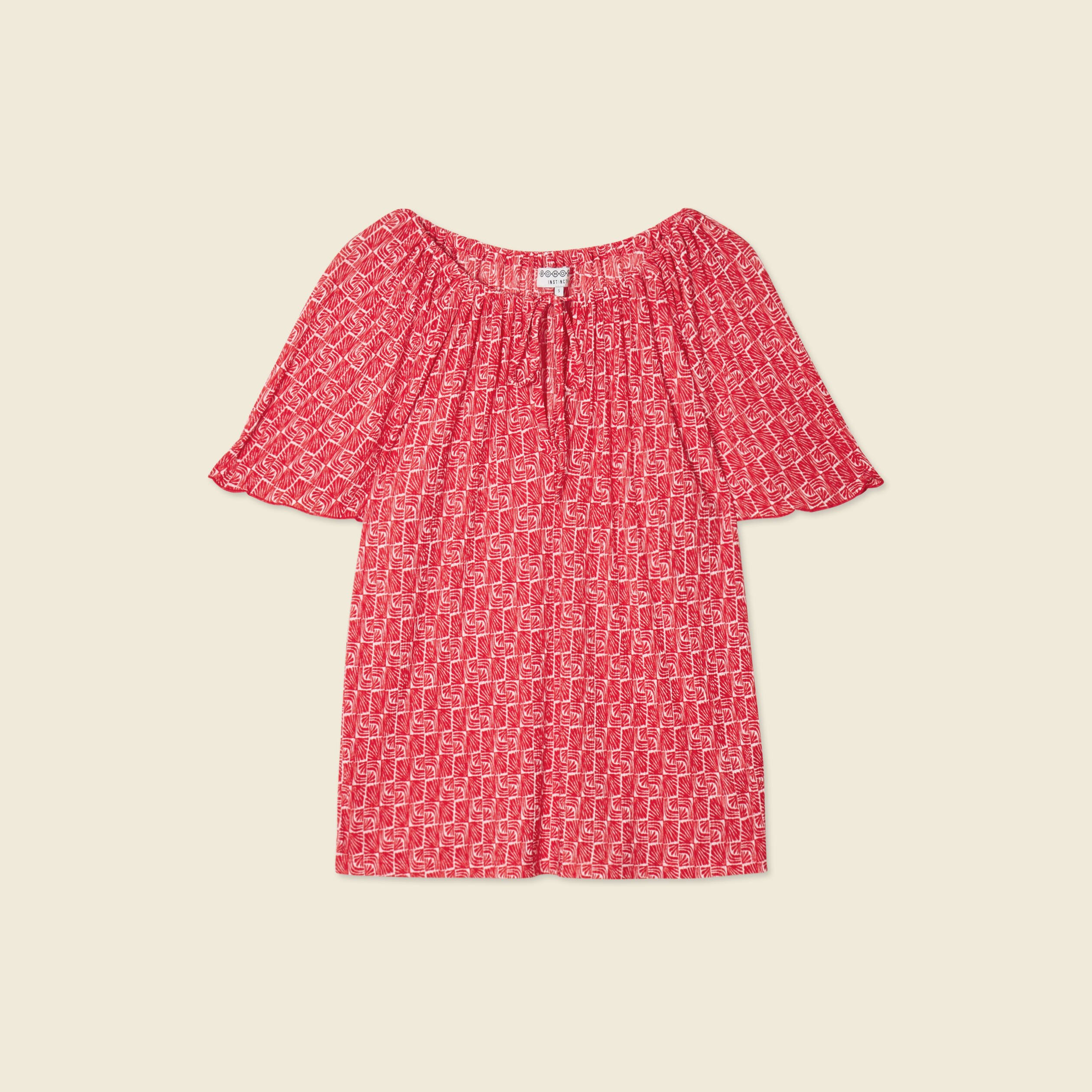 t shirt manches courtes rouge femme T-shirt manches courtes rouge femme