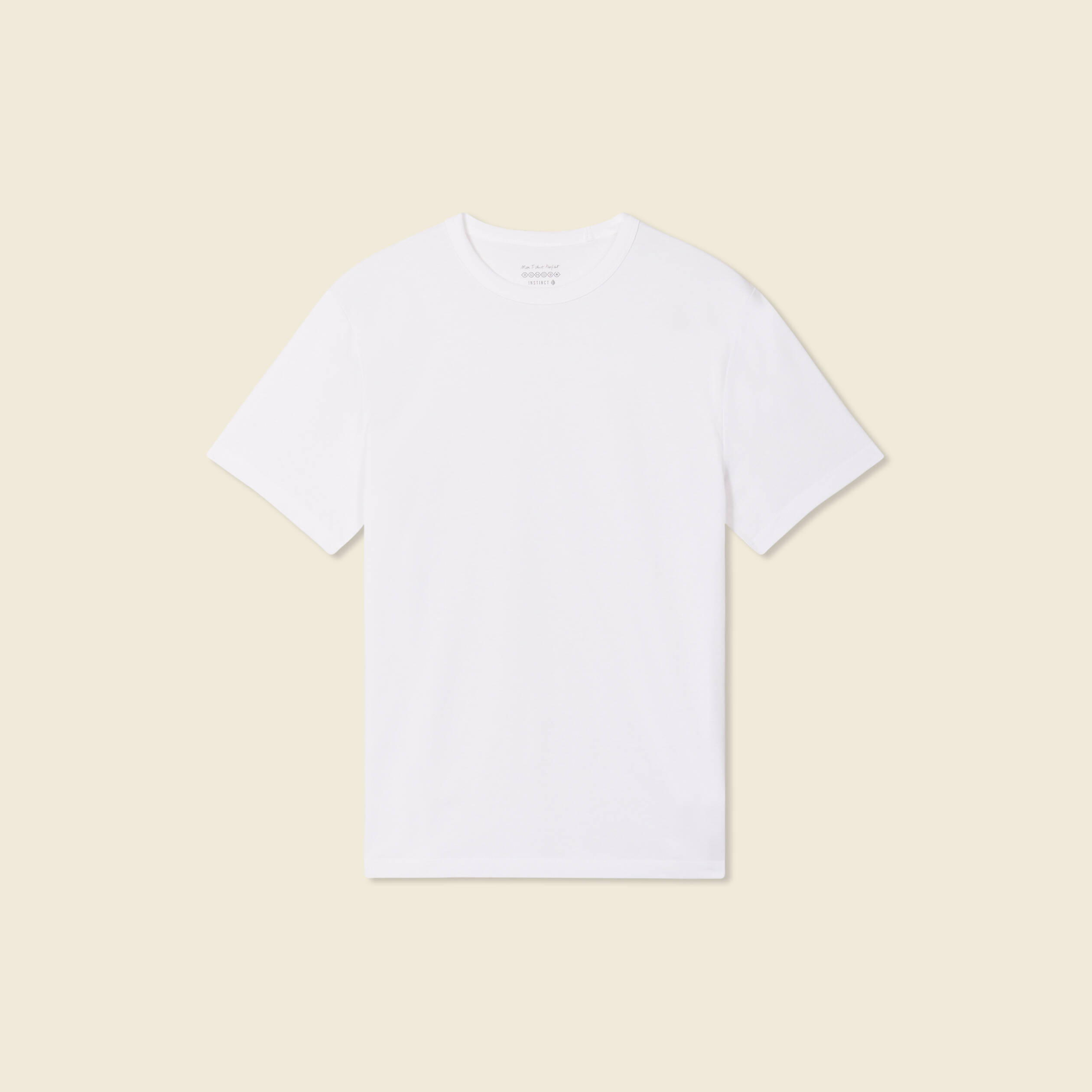 T-shirt en coton manches courtes blanc homme