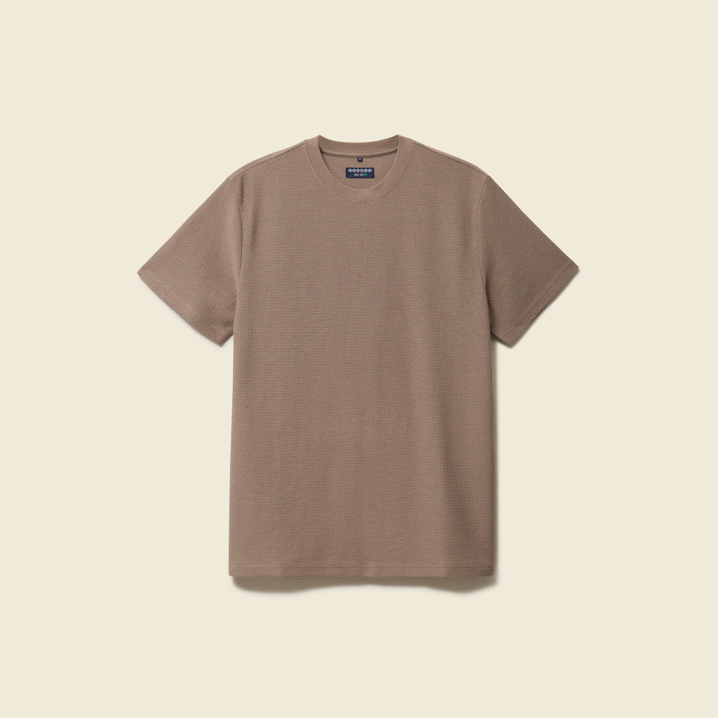 T-shirt manches courtes taupe homme