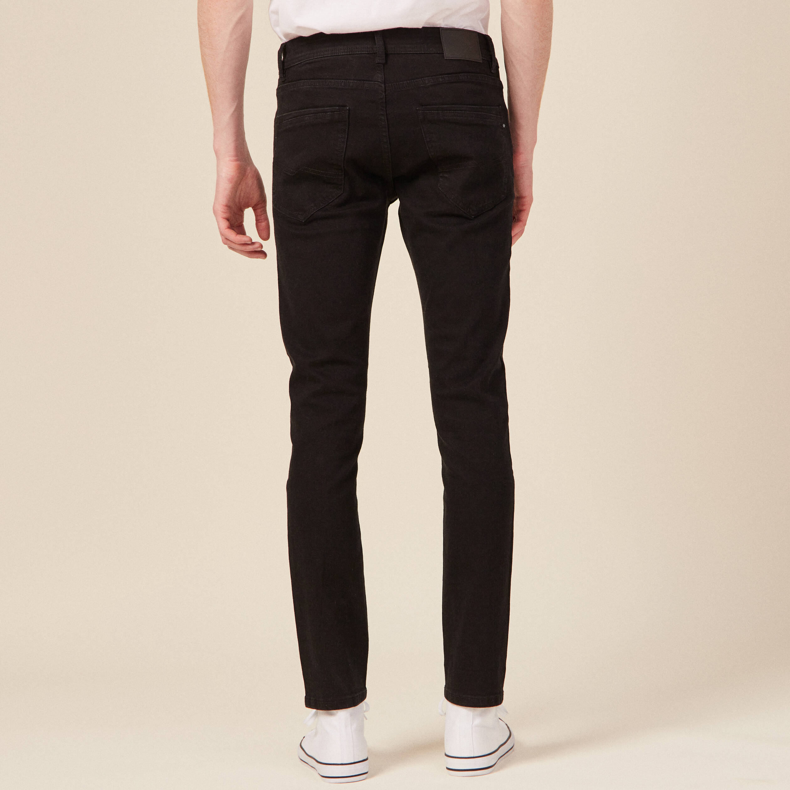 Jeans slim éco-responsable denim noir homme