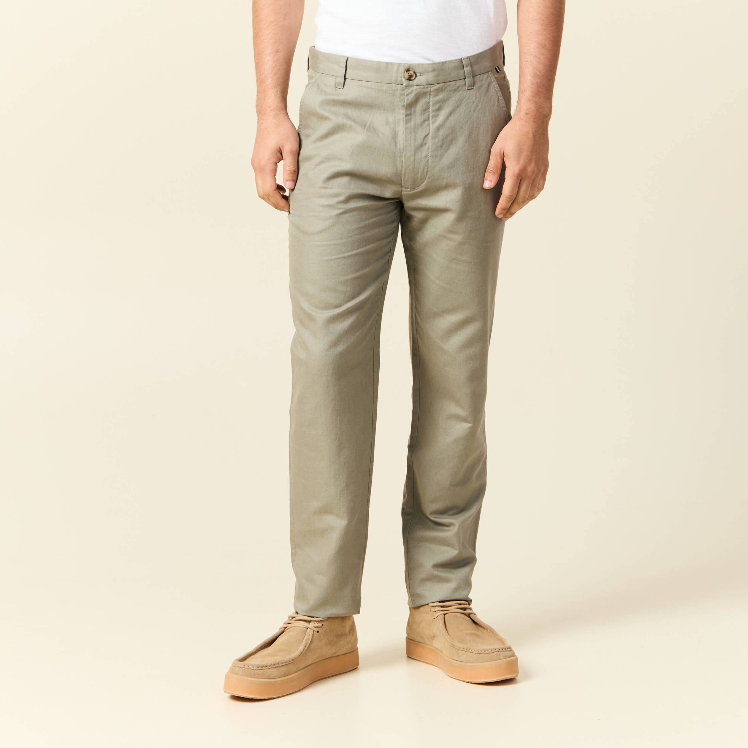 pantalon chino vert kaki homme Pantalon chino vert kaki homme