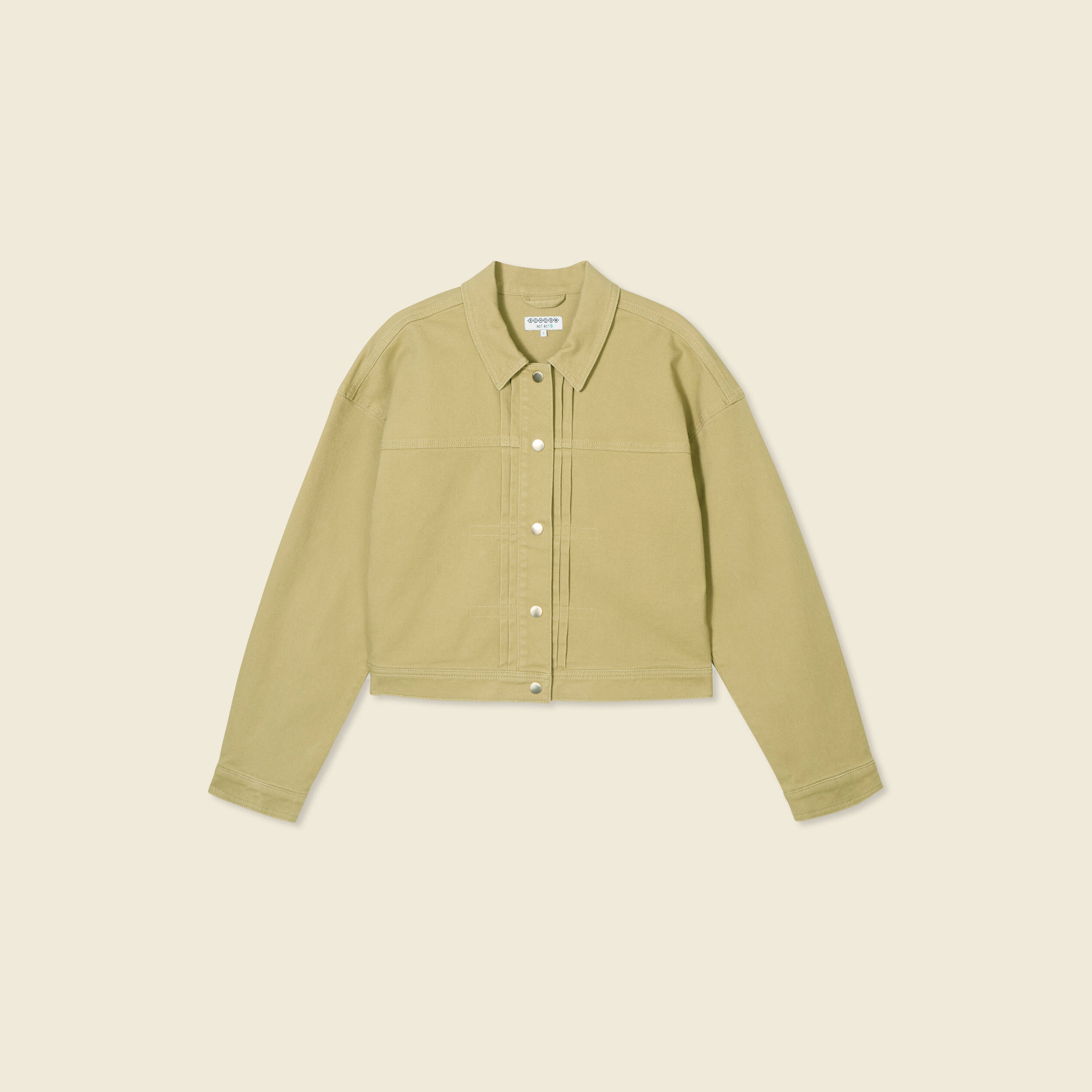 blouson boutonne vert olive femme Blouson boutonné vert olive femme