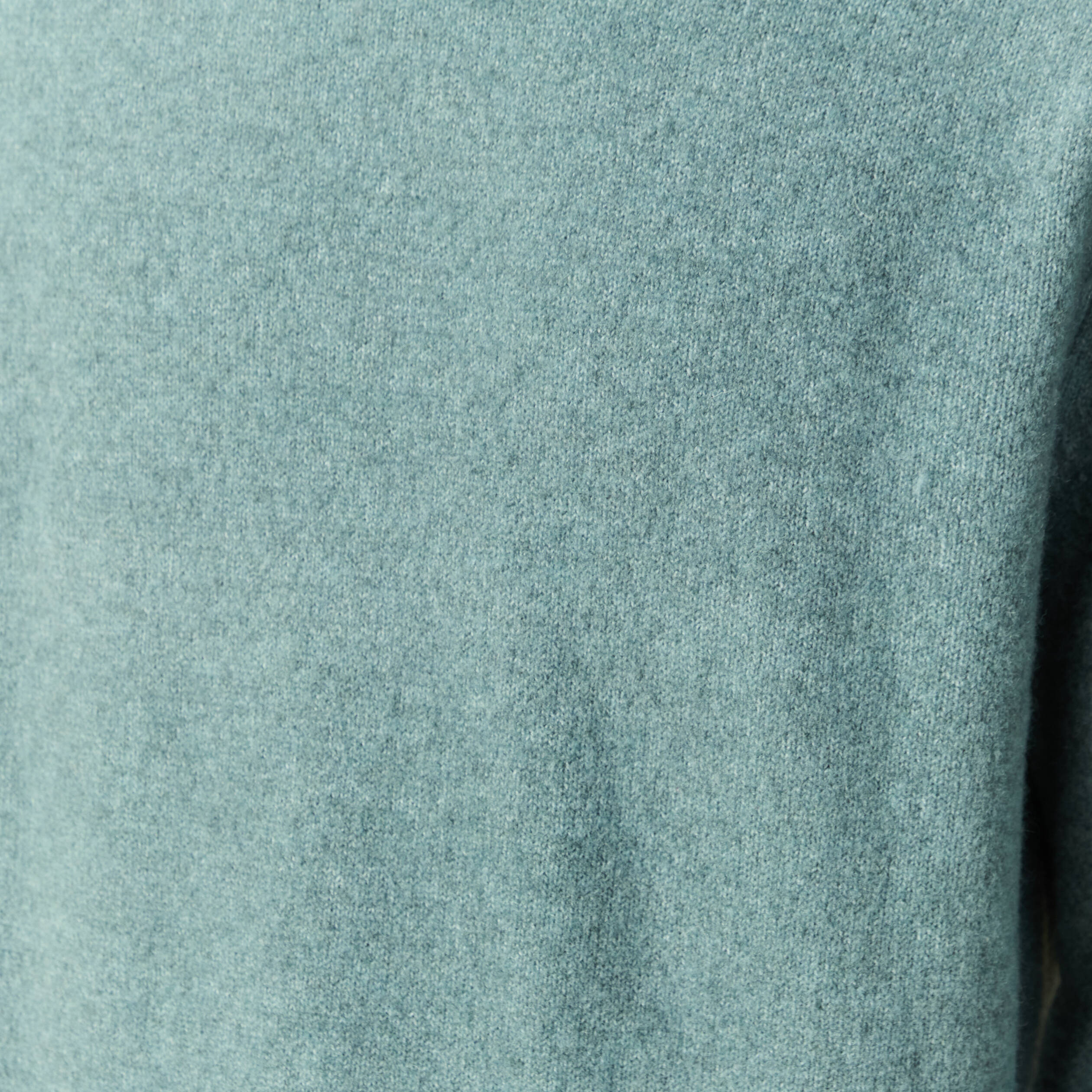 Pull manches longues col rond bleu gris homme