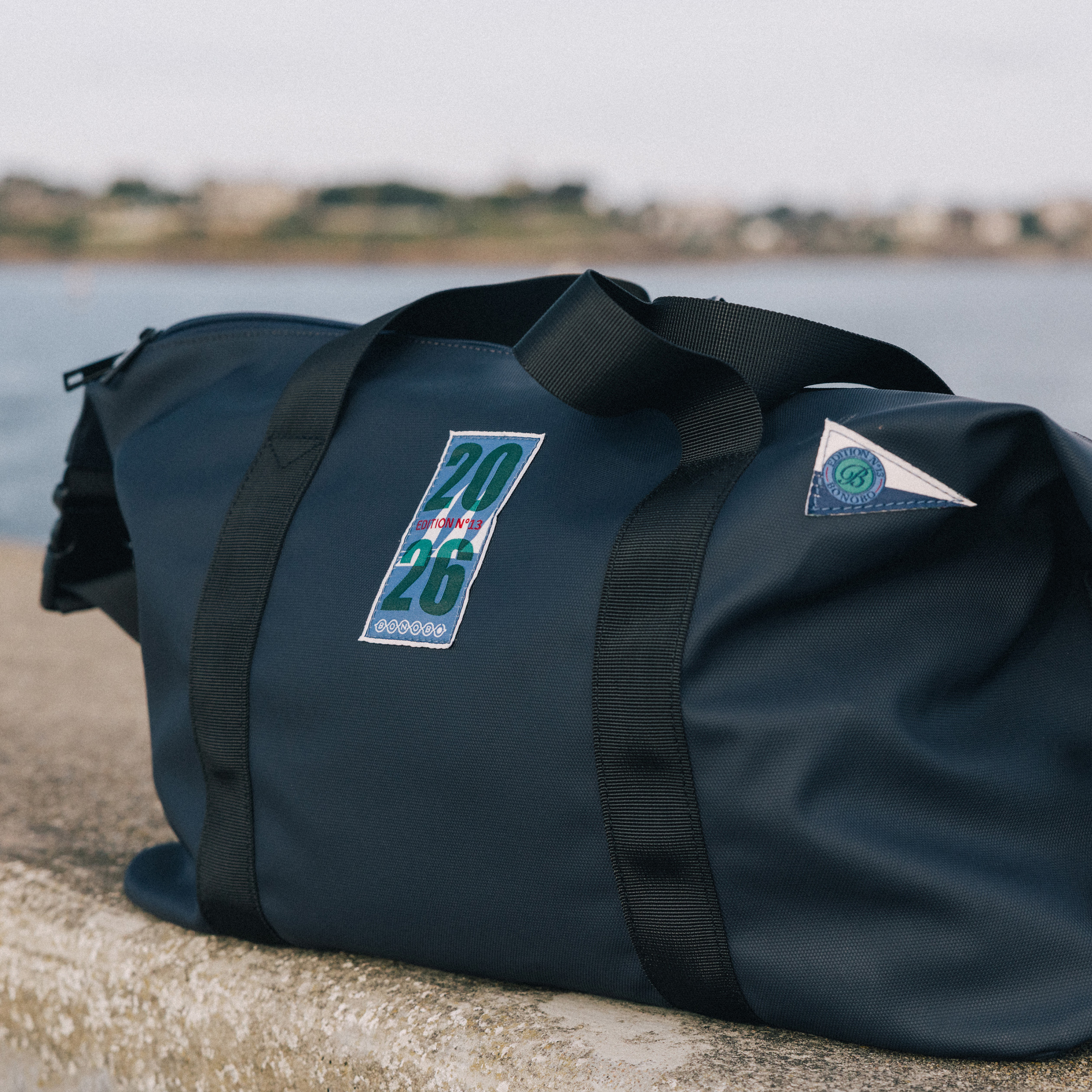 Sac avec doublure bleu marine homme