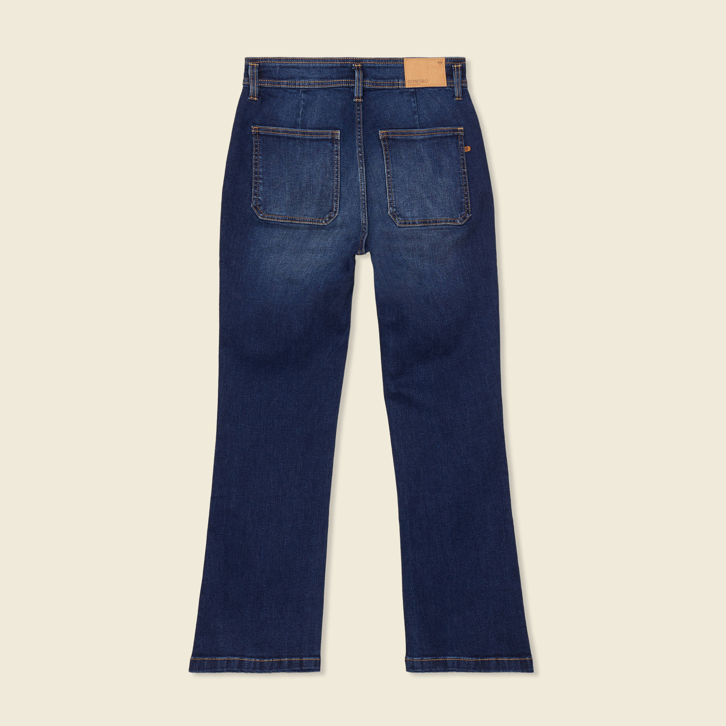 Jeans bootcut 7 8eme denim brut femme Bonobo