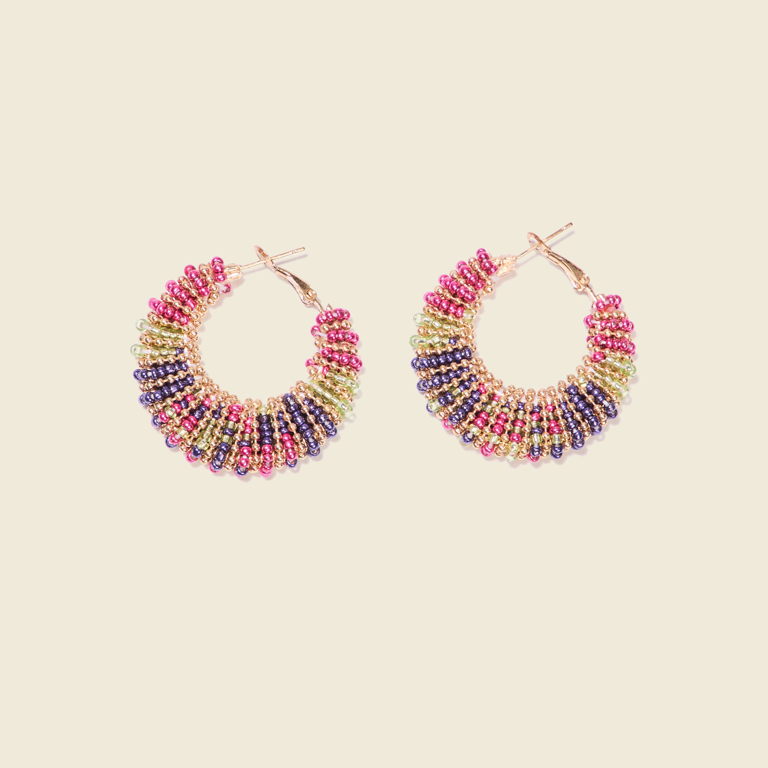 boucles doreilles creoles multicolore femme Boucles d'oreilles créoles multicolore femme